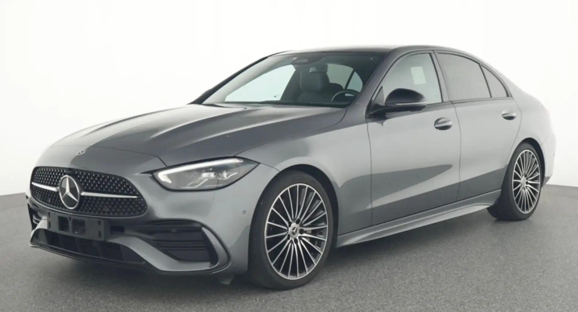 Mercedes-Benz C 180 LIM AMG PANO LEDER AMBI LED KAM NIGHT Grau - 1