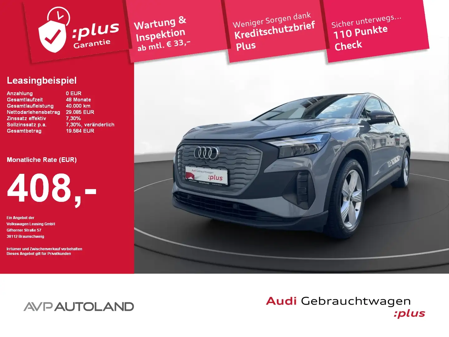 Audi Q4 e-tron Q4 40 e-tron MMI NAVI PLUS Gris - 1