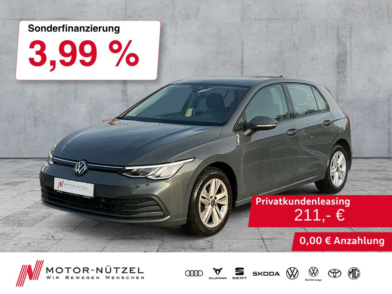 Volkswagen Golf 2022 — VIII 2.0 TDI DSG LIFE LED+NAVI+APP+ACC+SHZ
