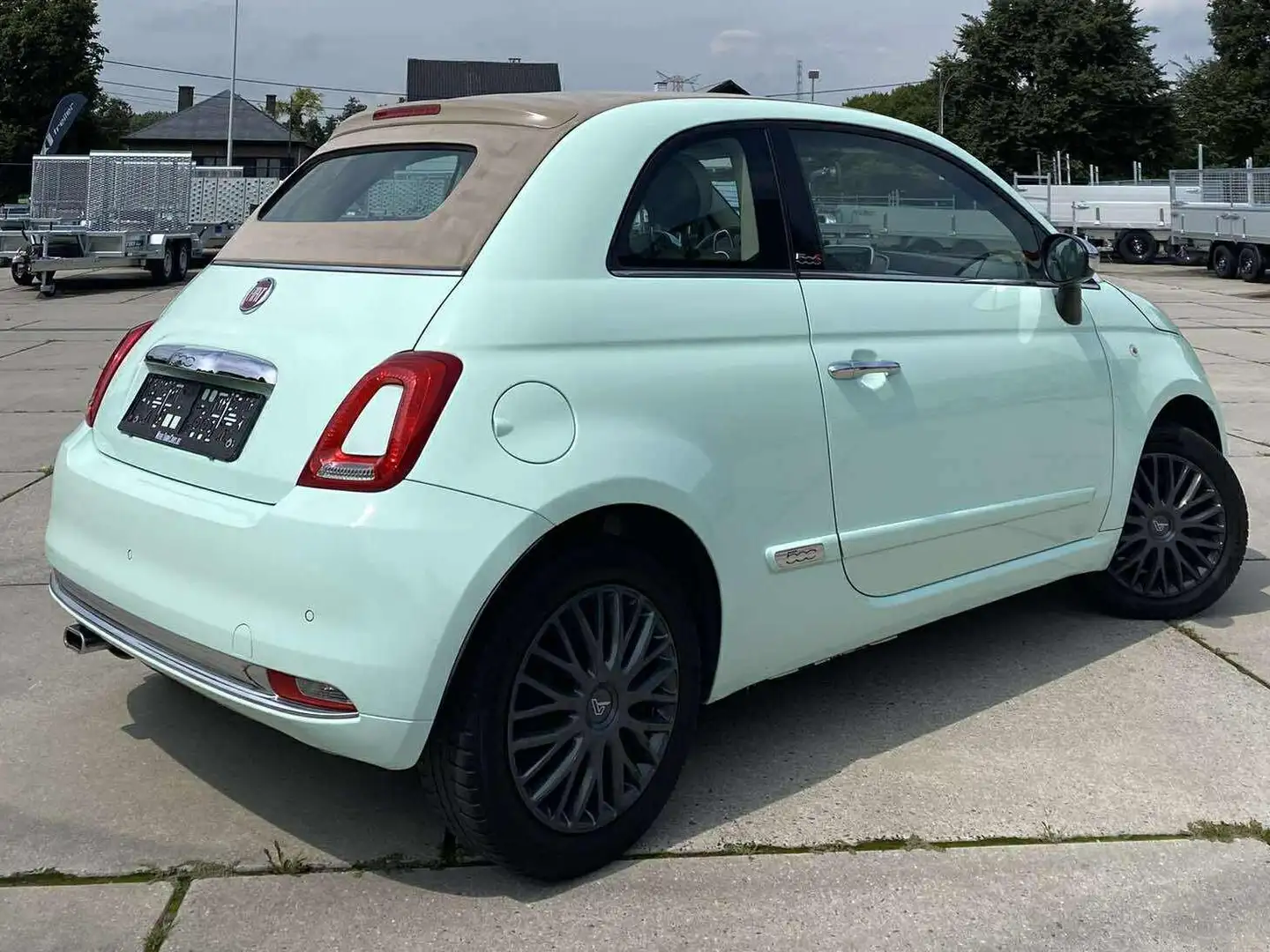 Fiat 500C 500 C 1.2 8V Lounge Groen - 2