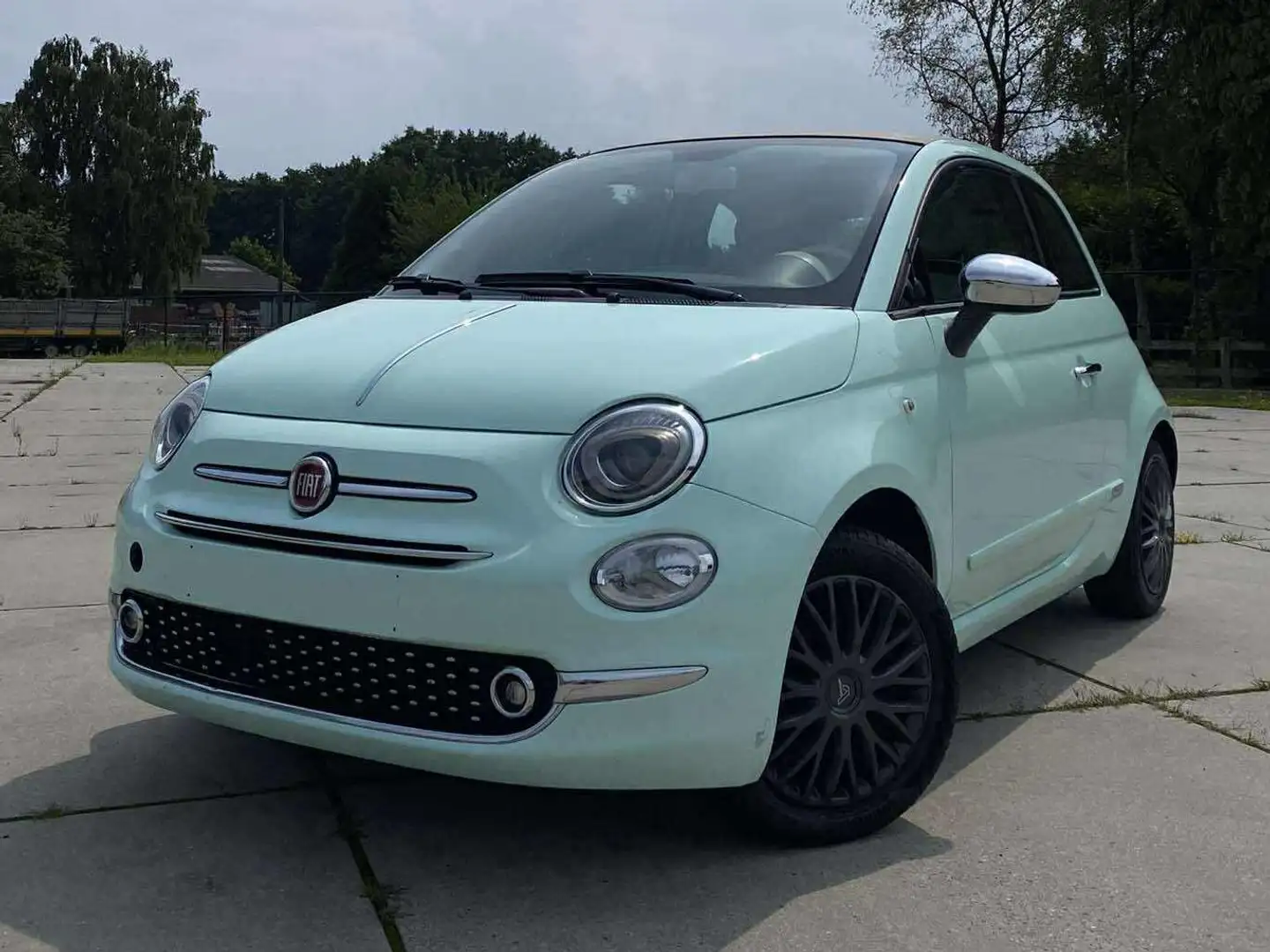 Fiat 500C 500 C 1.2 8V Lounge Groen - 1
