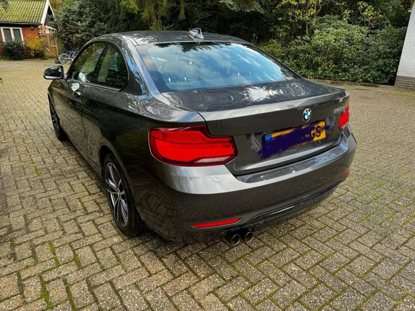 BMW 220 220d Coupe Aut. Sport Line Gris - 2