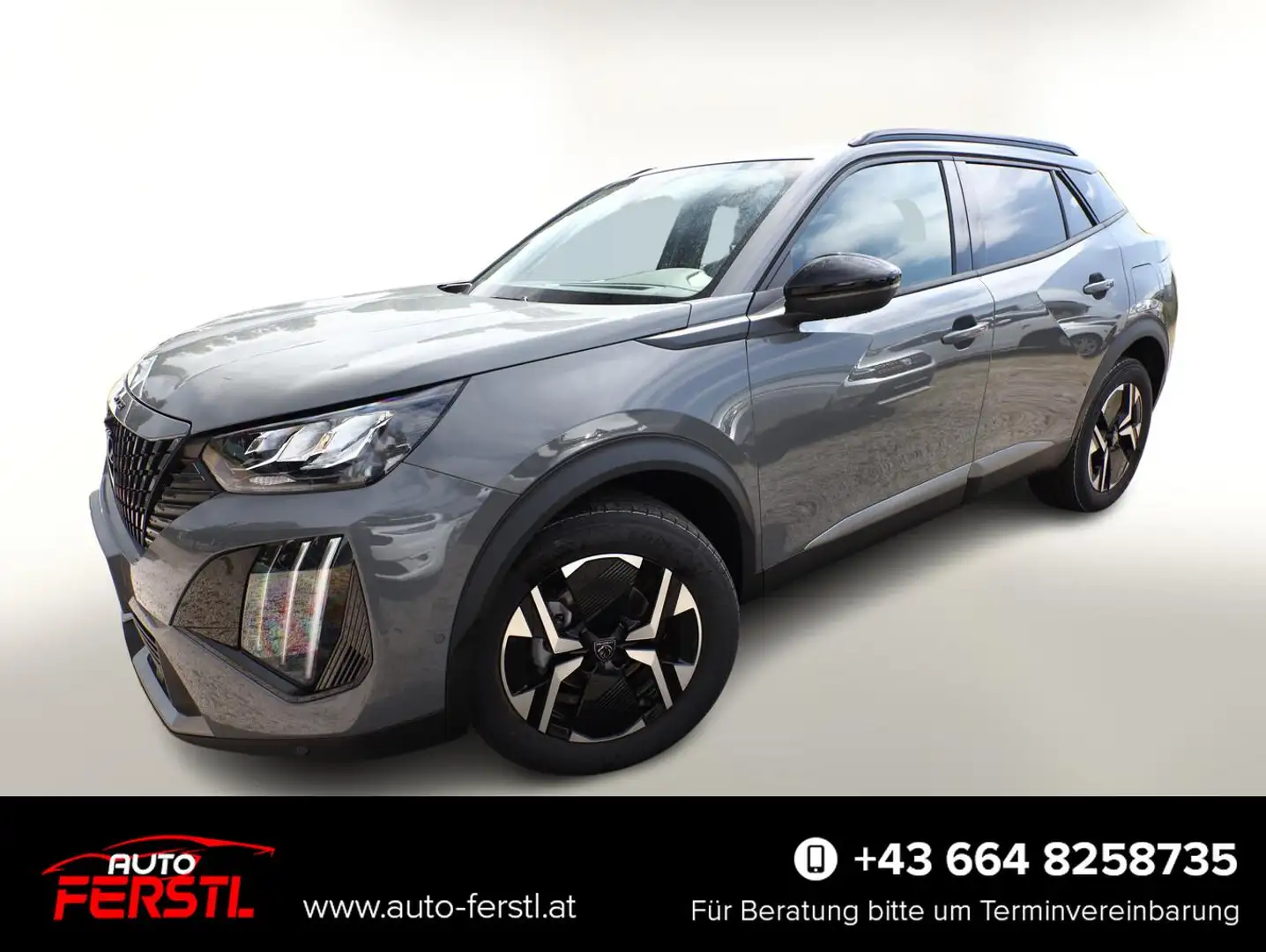 Peugeot 2008 Allure Hybrid Nav Keyl ACC 360° AWR SHZ BT 107 ... Grau - 1