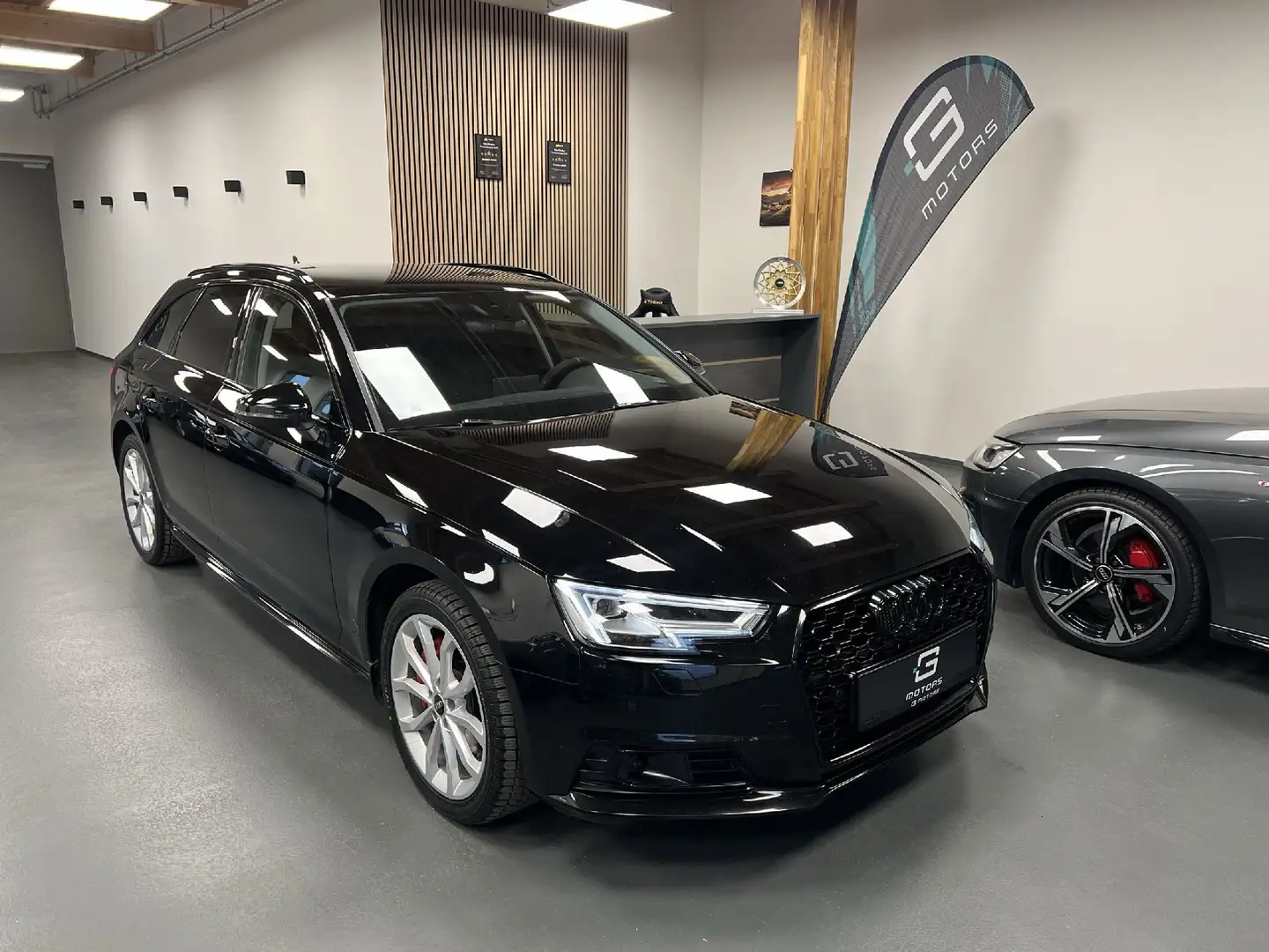 Audi A4 2.0 TDI SPORT Q ALL BLACK VOLL LED STDHZ AHK Schwarz - 2