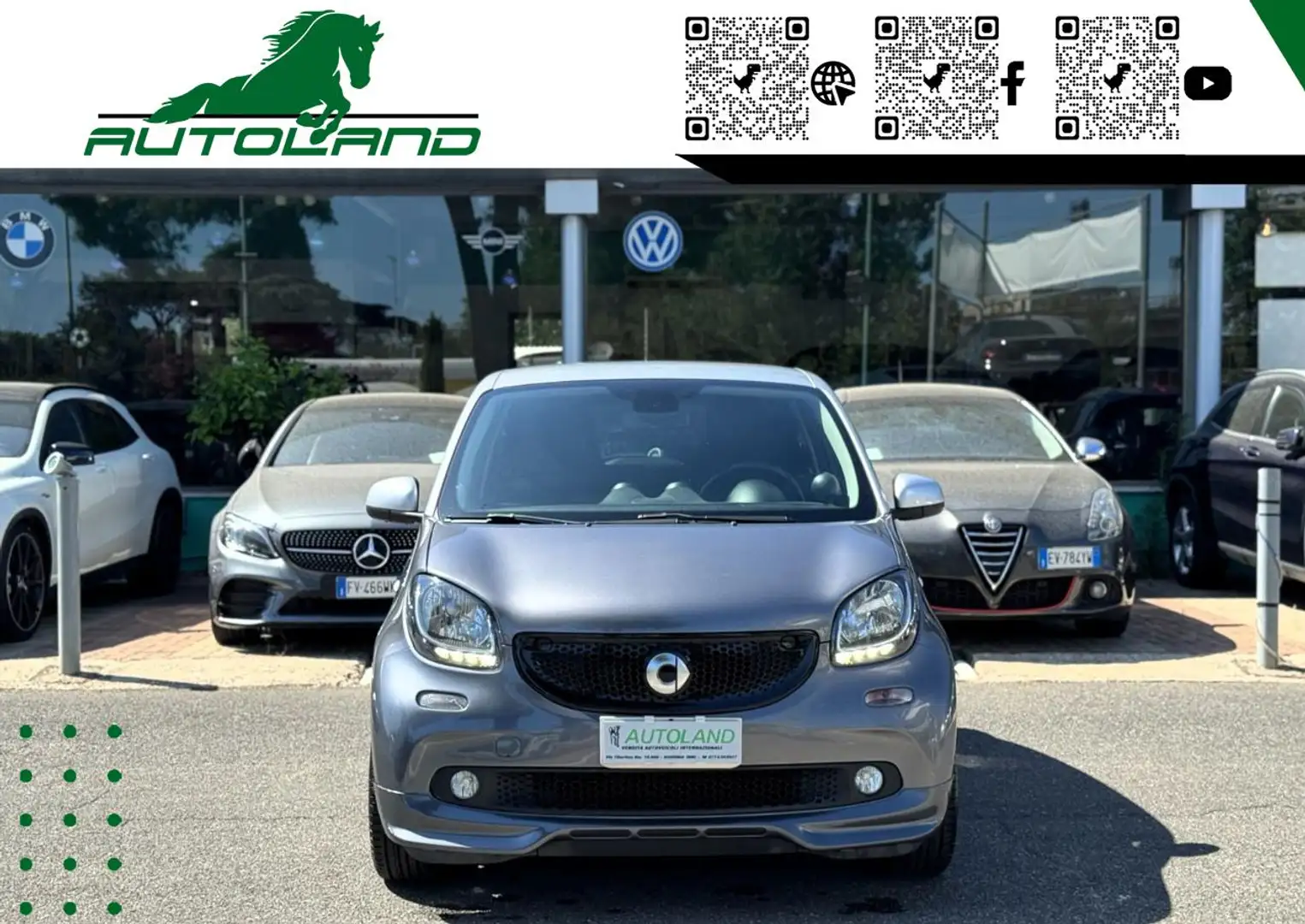 smart forFour 90 CV 0.9 Turbo twinamic Brabus Style Grigio - 2