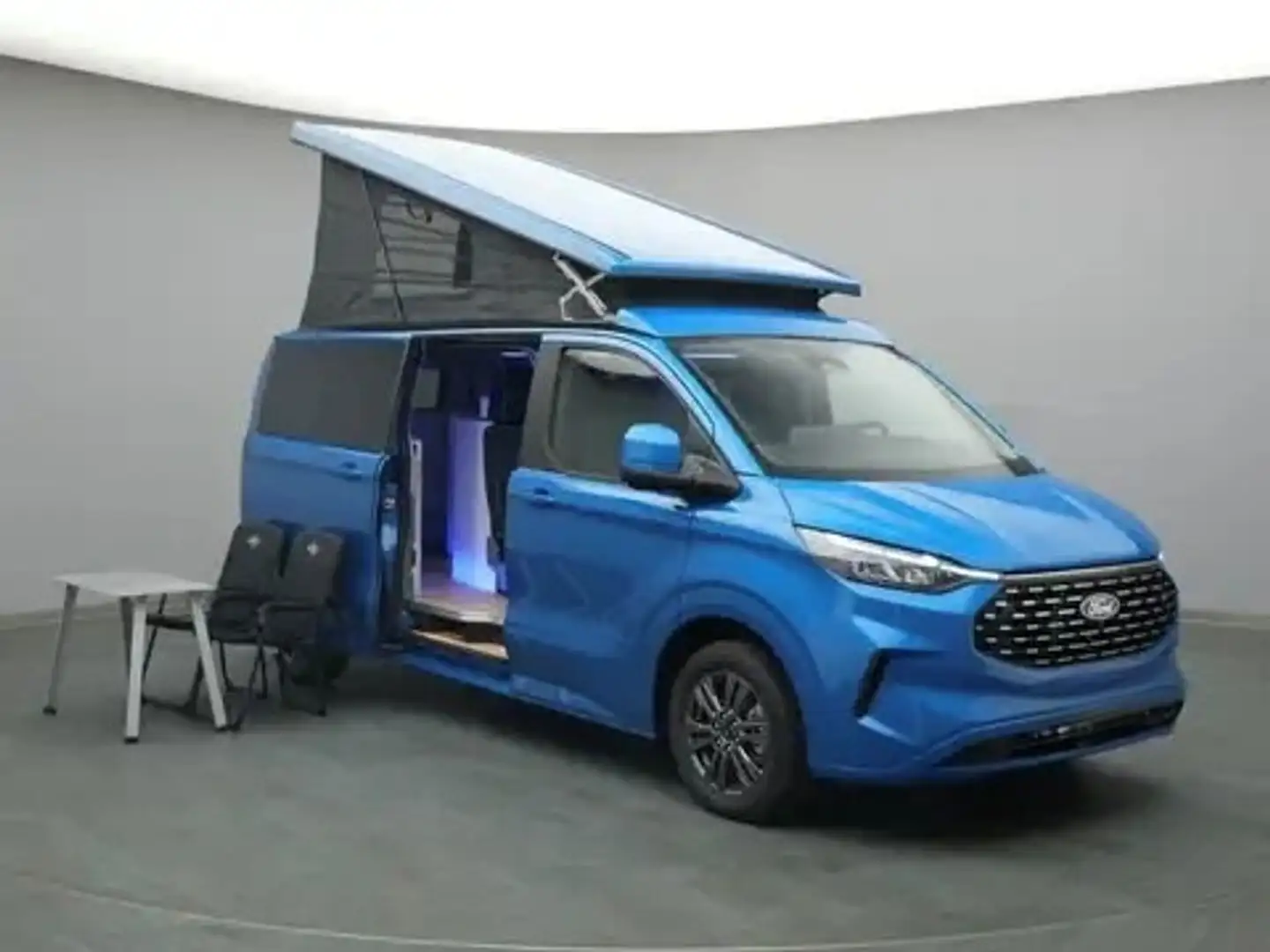 Ford Transit Custom 2.0  320 L2 Nugget SHZ*NAV*AHK Blau - 2