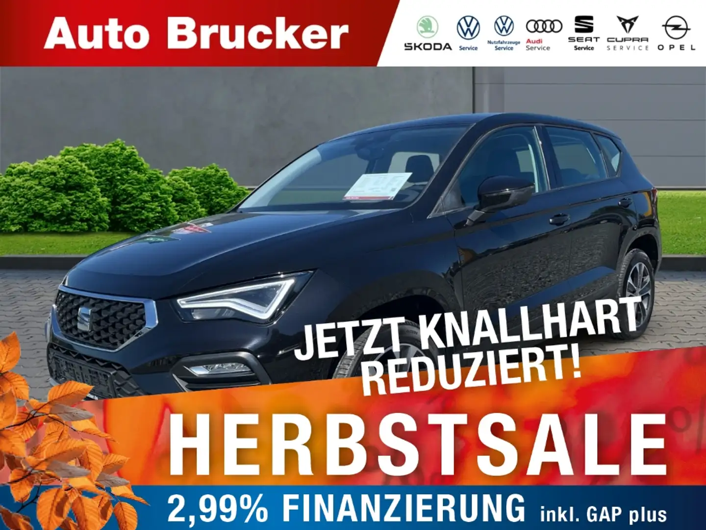 SEAT Ateca Style 1.5 TSI ACT+Alufelgen+Navi+Klimaautomatik+Pa Zwart - 1