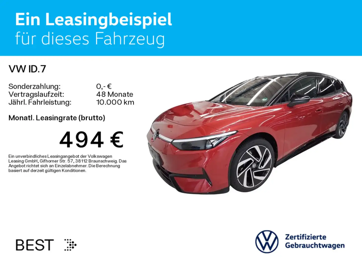 Volkswagen ID.7 Tourer Pro*BLACK-STYLE*AHK*KAMERA*IQ.LIGHT* Czerwony - 2