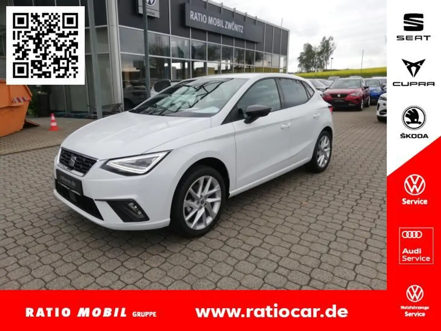 SEAT Ibiza IBIZA FR 1.0 TSI FULL-LINK SITZH. VOLL-LED Weiß - 1
