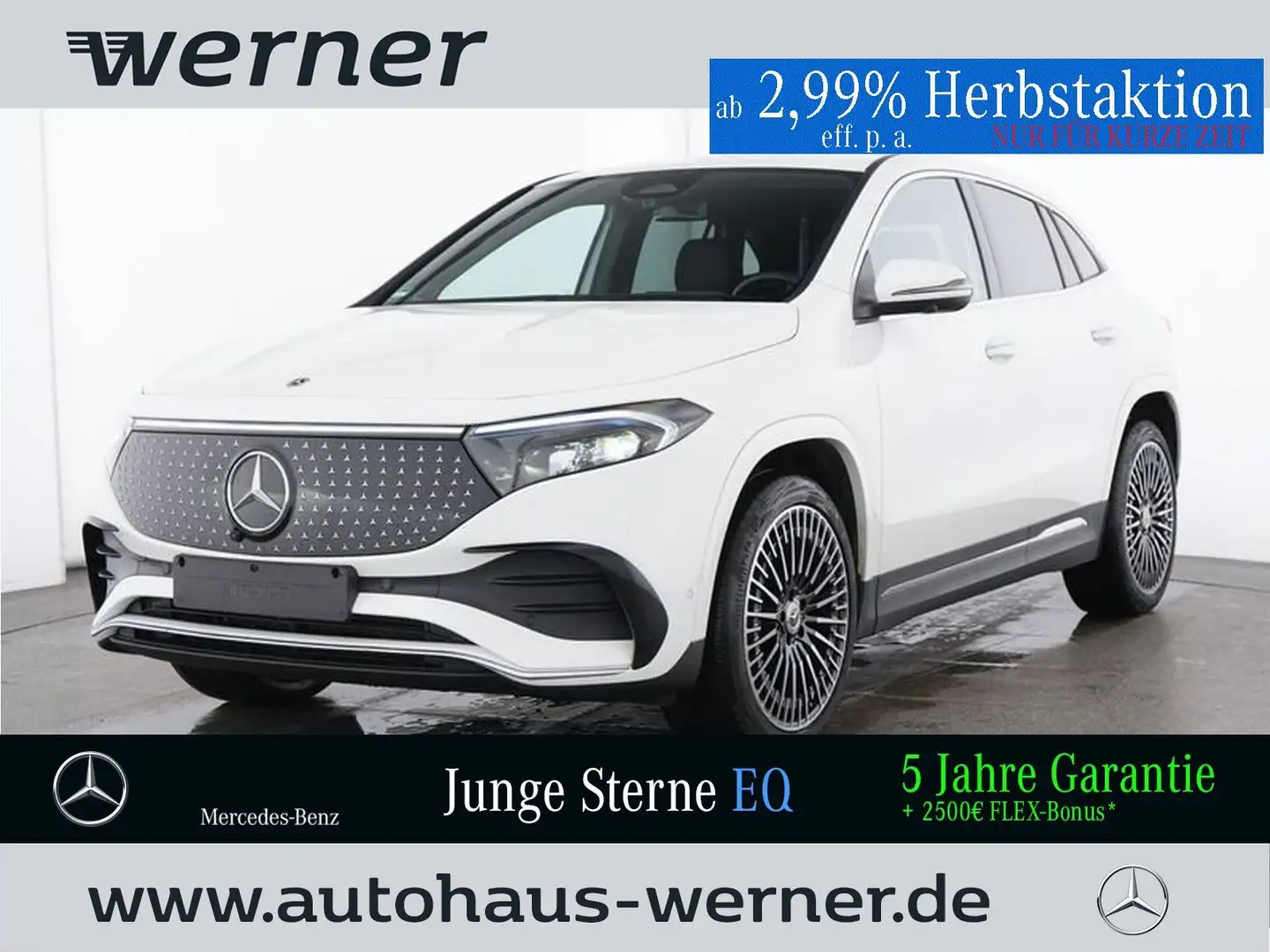 Mercedes-Benz EQA 350 4M AMG PREMIUM AHK FAP 20" AMG BURMESTER Blanc - 1