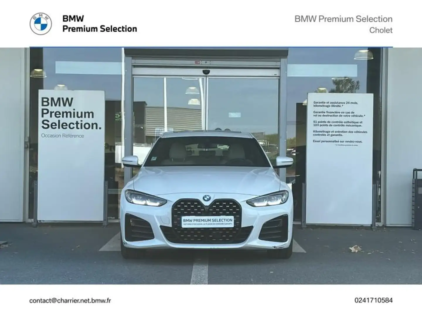 BMW 420 420dA 190ch M Sport Blanc - 2