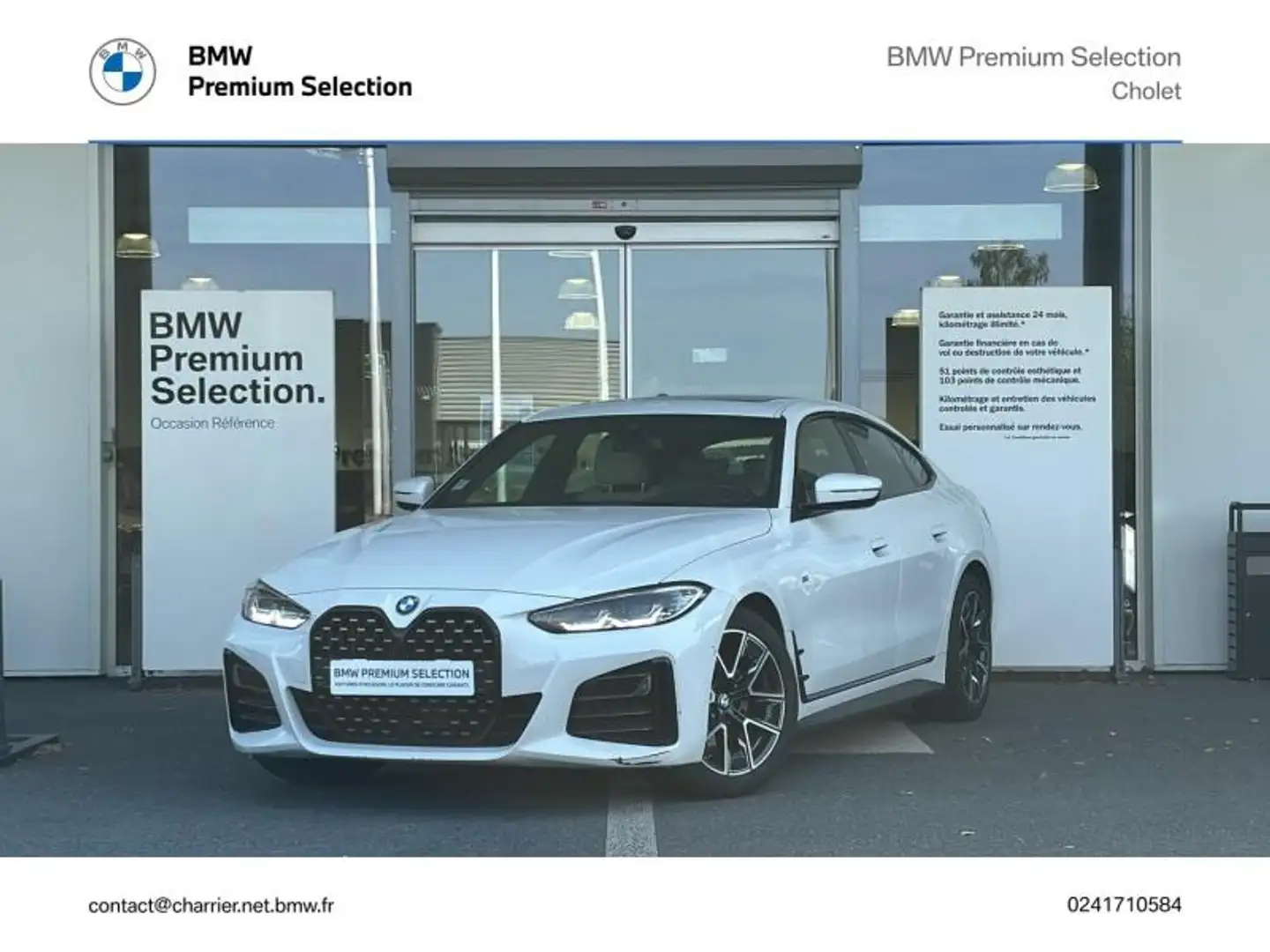 BMW 420 420dA 190ch M Sport Blanc - 1