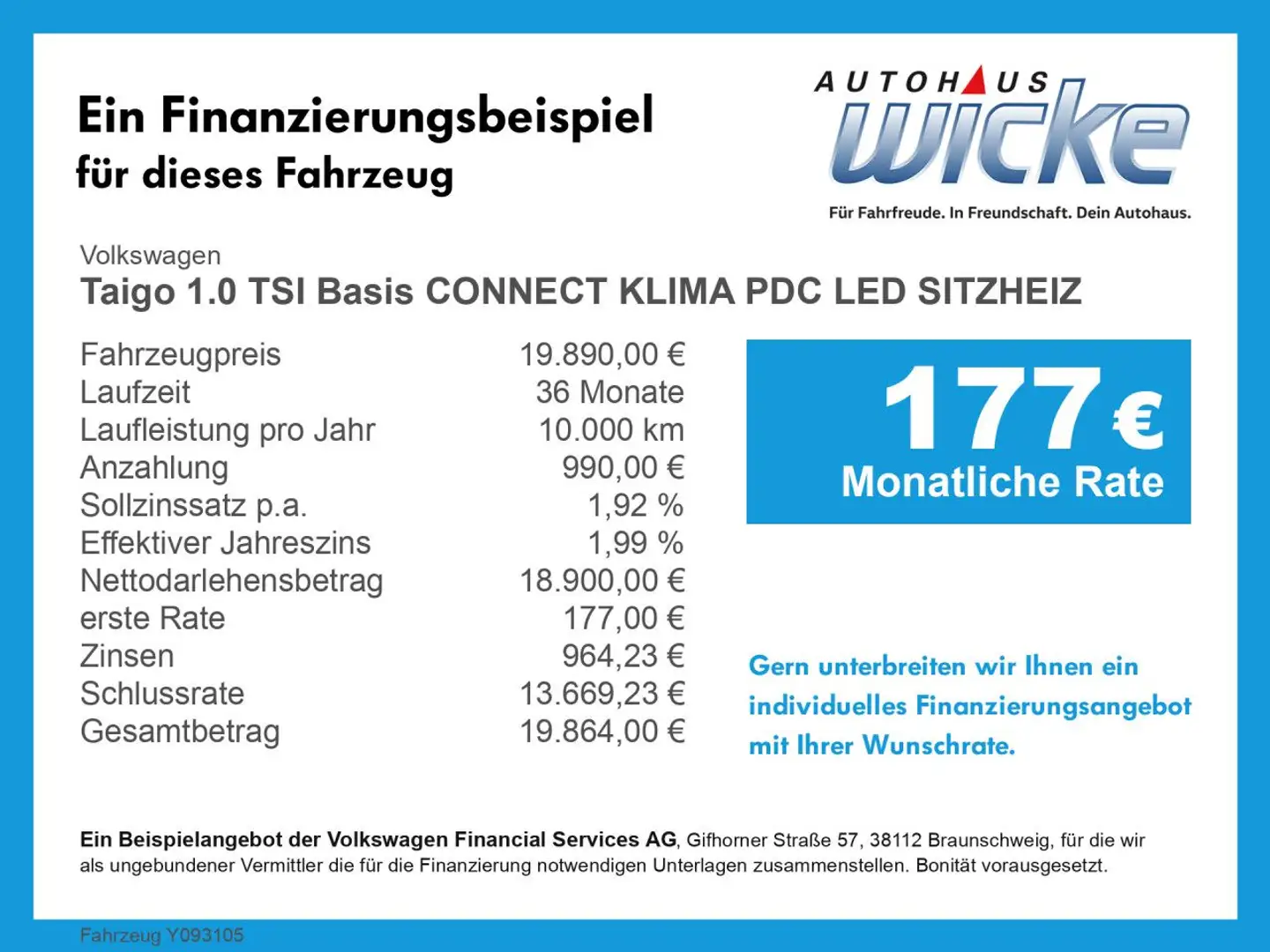 Volkswagen Taigo 1.0 TSI Basis CONNECT KLIMA PDC LED SITZHEIZ Schwarz - 2
