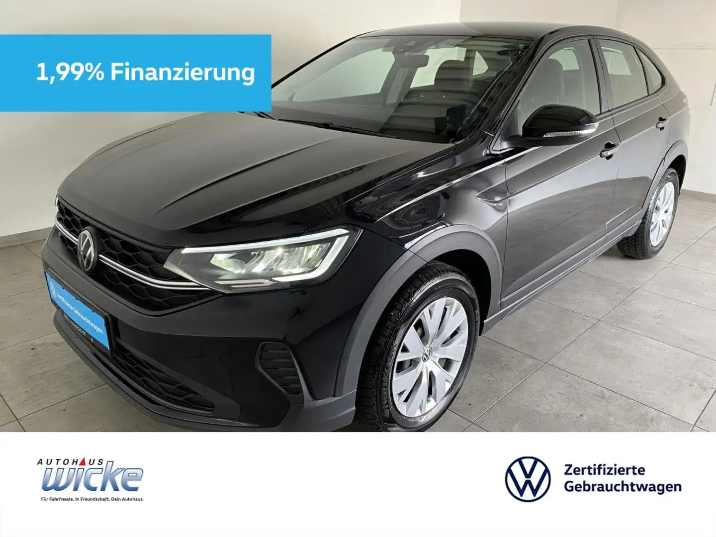 Volkswagen Taigo 1.0 TSI Basis CONNECT KLIMA PDC LED SITZHEIZ Schwarz - 1