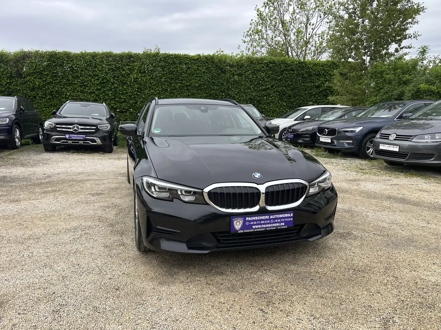 BMW 320 d Advantage Aut. AHK+LED+ACC+LIVEC.-PLUS+SPURAS. Negro - 1