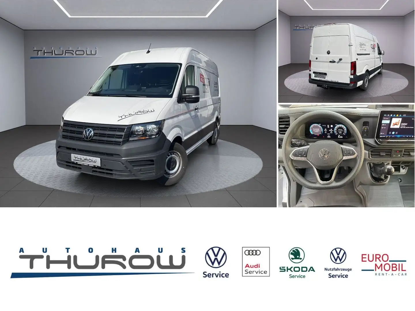 Volkswagen Crafter Kasten 35 2.0 TDI MR HD AHK Klima SH APS Weiß - 1