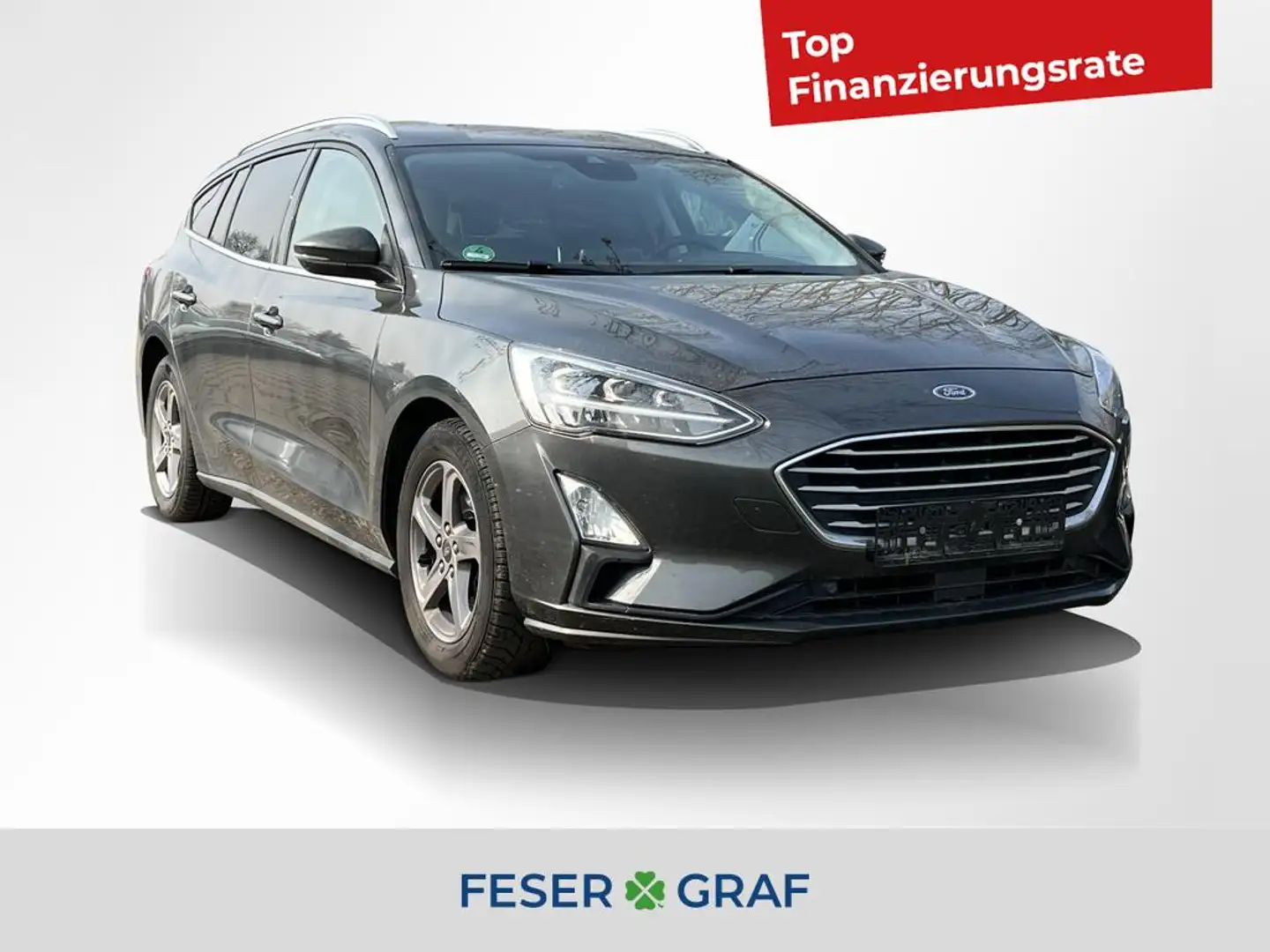 Ford Focus 1.0 EcoBoost Lenkrhz/Frontschhz/LED/GRA Grau - 1