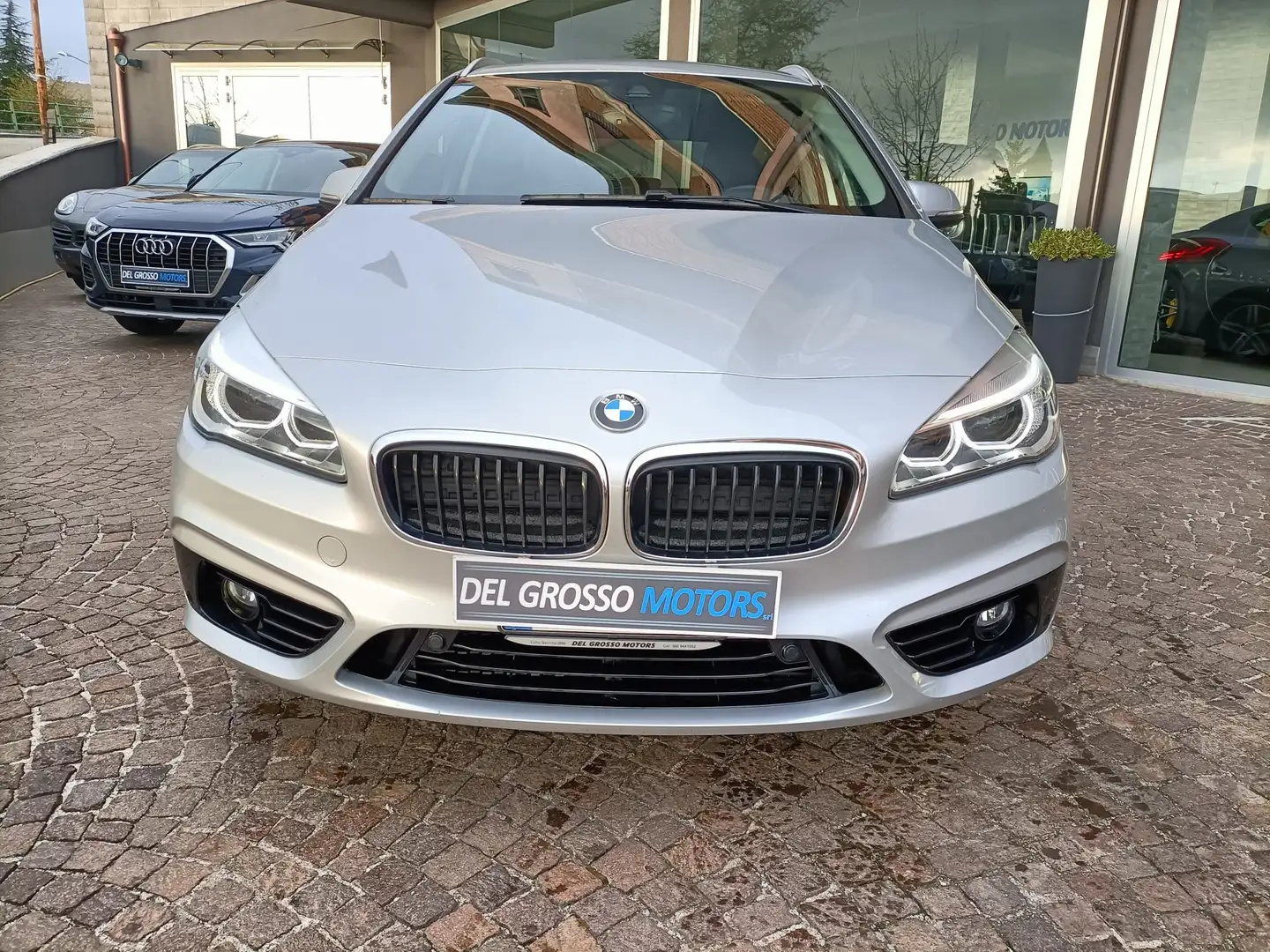 BMW 218 d xdrive-automatica-panorama-xeno Argent - 2