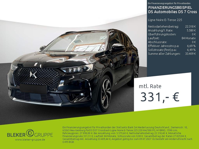 DS Automobiles DS 7 Crossback Ligne Noire E-Tense 225