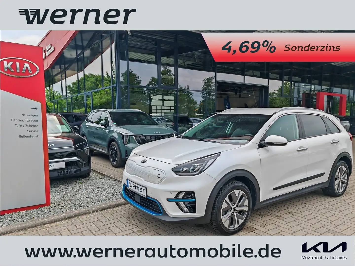 Kia Niro EV 204 Spirit 3PH WP White - 1