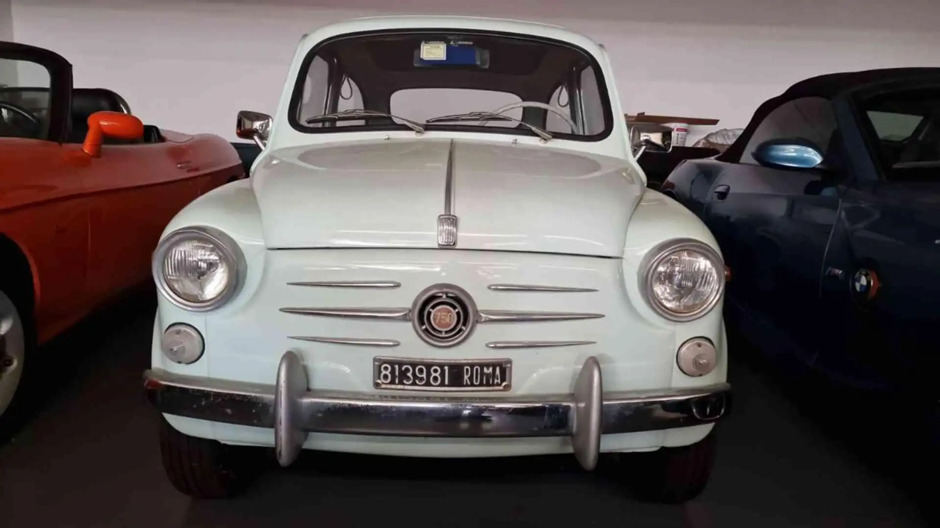 Fiat 600 d TARGA ROMA! ISCRITTA ASI! Blauw - 2
