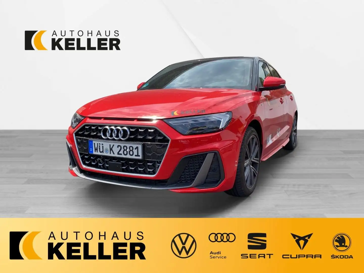 Audi A1 Sportback S line Rood - 1