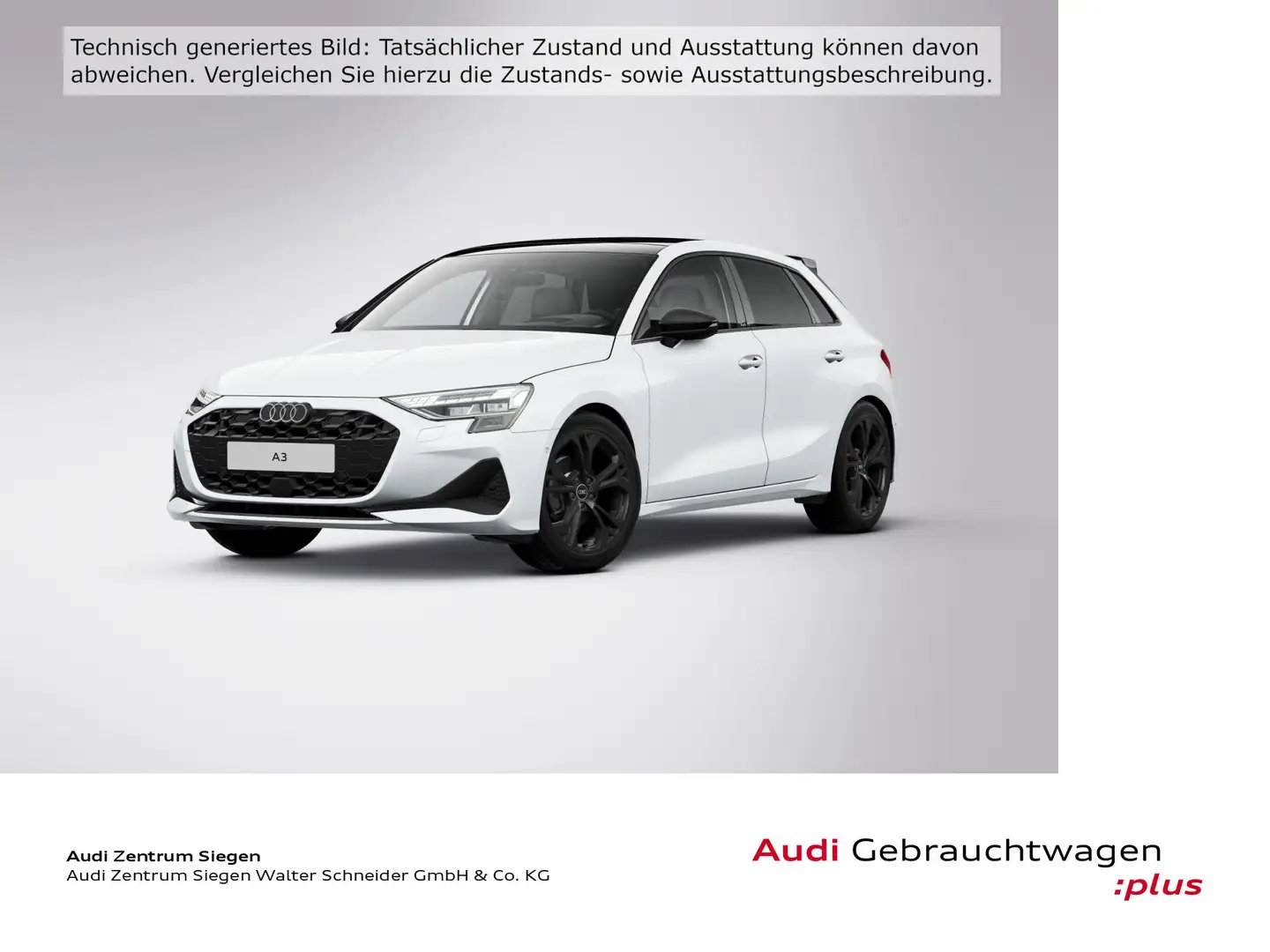 Audi A3 30 TFSI advanced Pano LED Navi RFK Weiß - 1