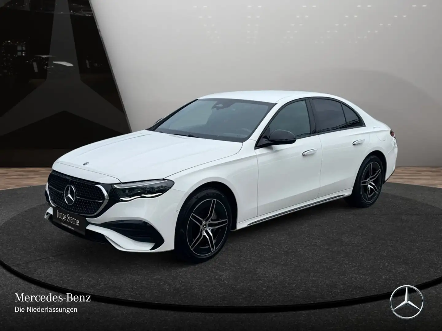 Mercedes-Benz E 300 e AMG 360° Distr. AHK Night Spurhalt-Ass PTS Weiß - 2