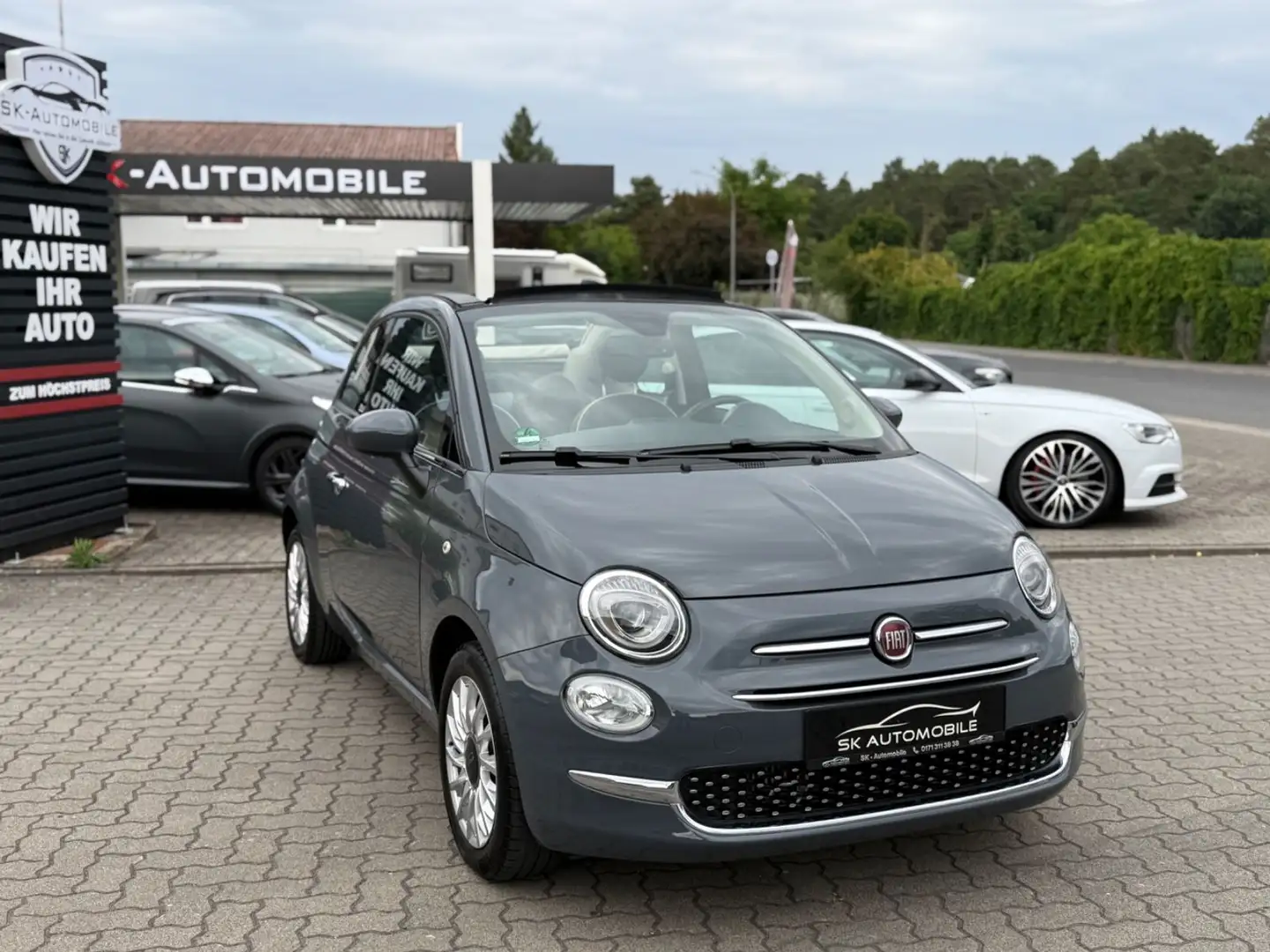 Fiat 500 C Turbo Lounge 2.HAND-APPLECAR-PDC-43KM-MULTI Серый - 1