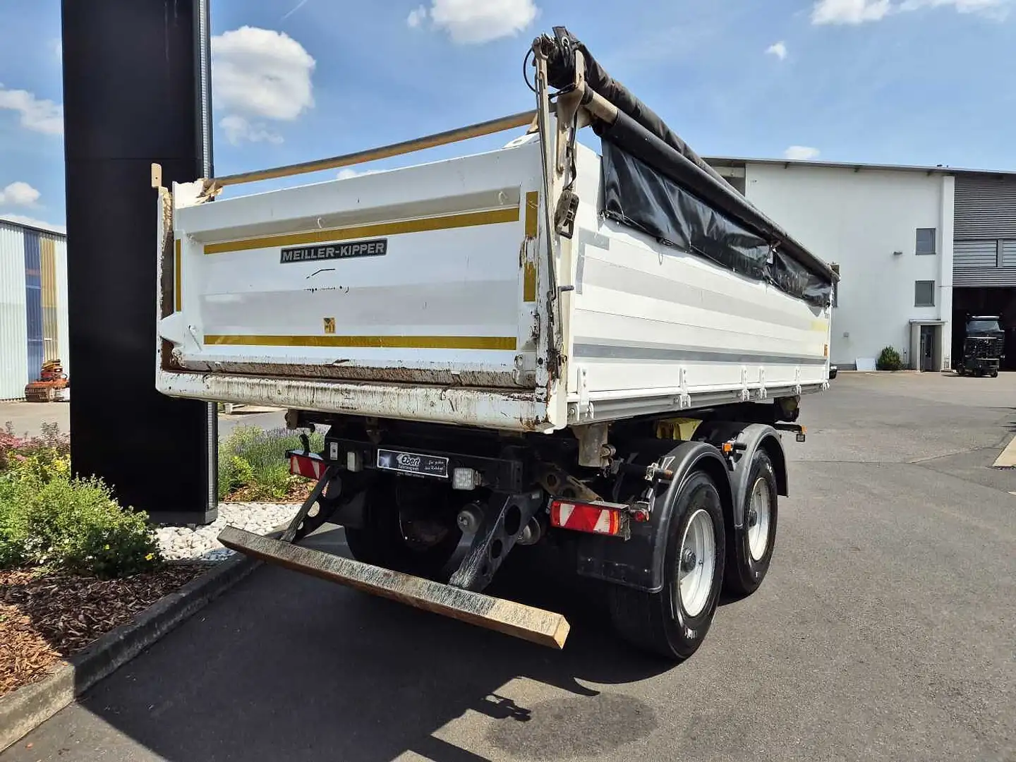 Meiller MZDA D 316 BPW Liftachse 50er Öse Plane Blanc - 2