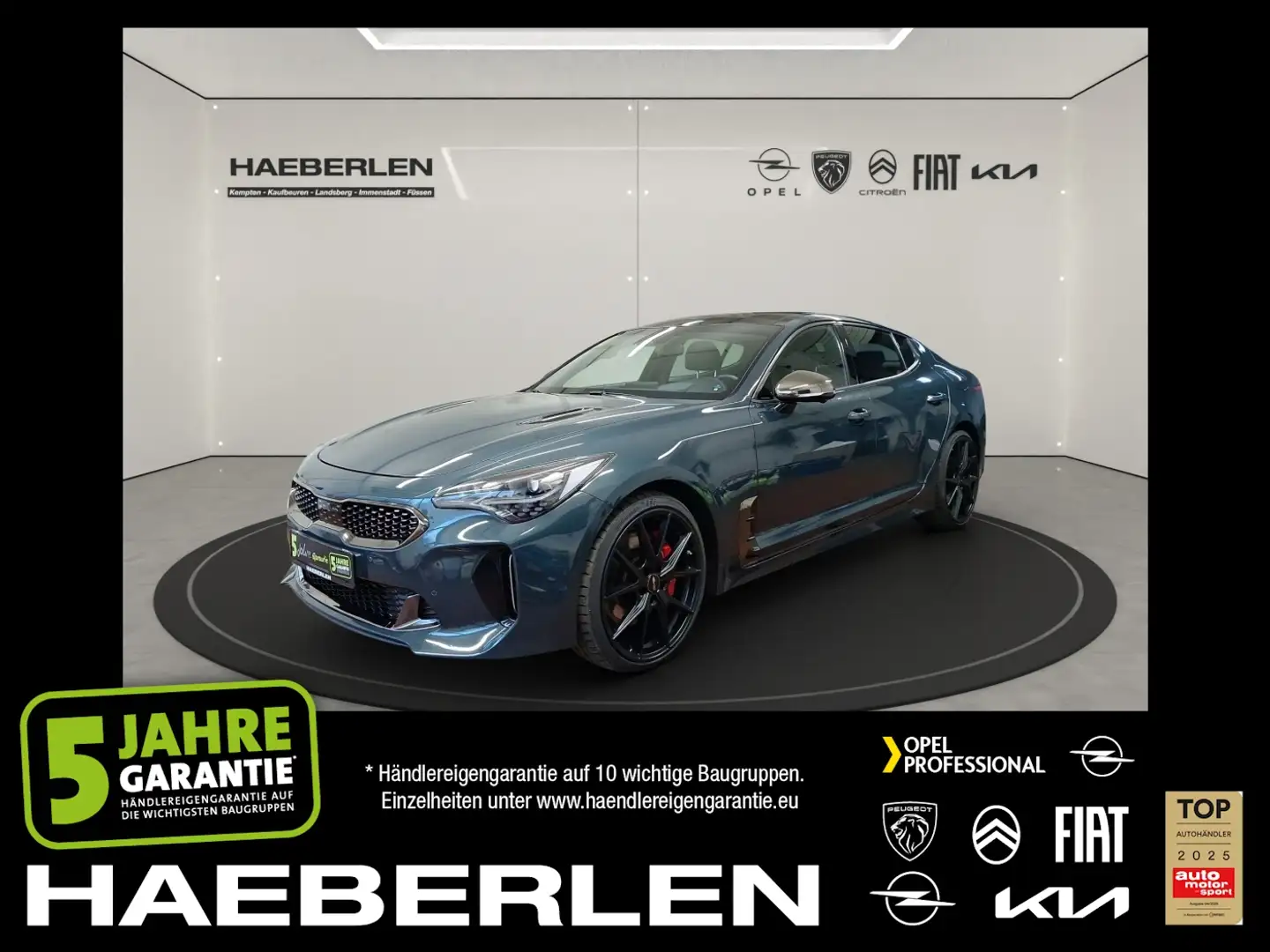 Kia Stinger 3.3 V6 T-GDI GT V6 SPORT 360-Grad Kamera Vert - 1