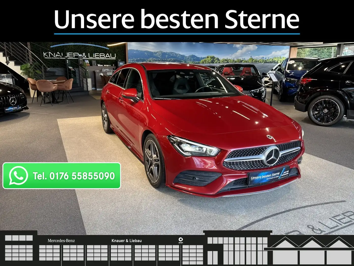 Mercedes-Benz CLA 220 CLA 220 d SB AMG*Distronic*HuD*AHK*FAP*Keyl,Rkf* Rot - 1