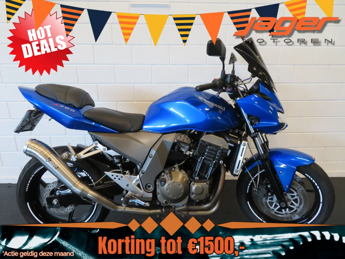 Kawasaki Z 750 Z750 ZEER FRAAI! MIVV Blauw - 1