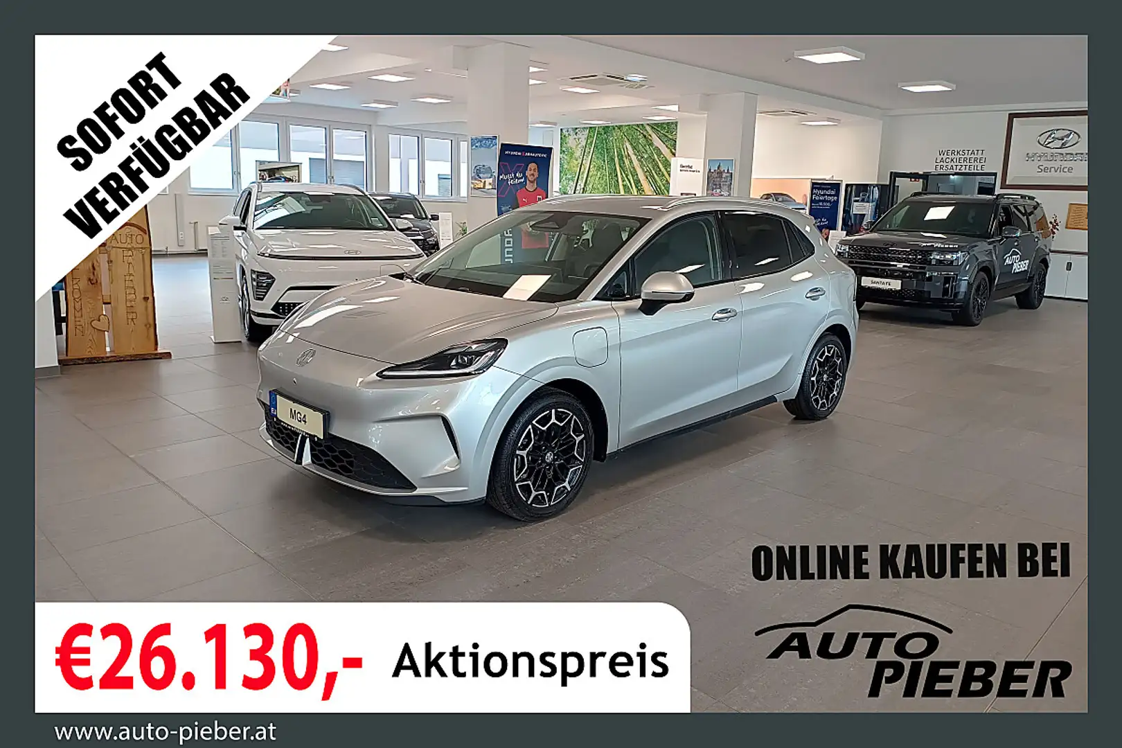 MG MG4 EV Urban 54 kWh Luxury *LED*Navi* Silber - 1