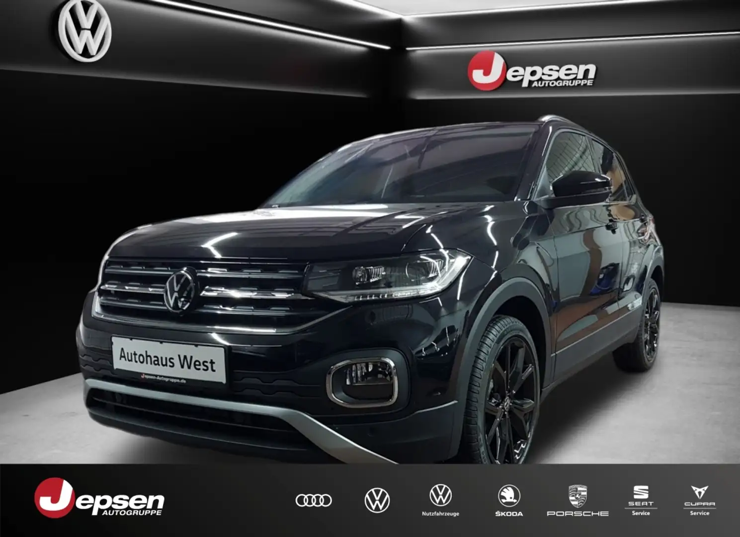 Volkswagen T-Cross Style 1.0 l TSI OPF 81 kW (110 PS) 7-Gang-Doppelku Schwarz - 1