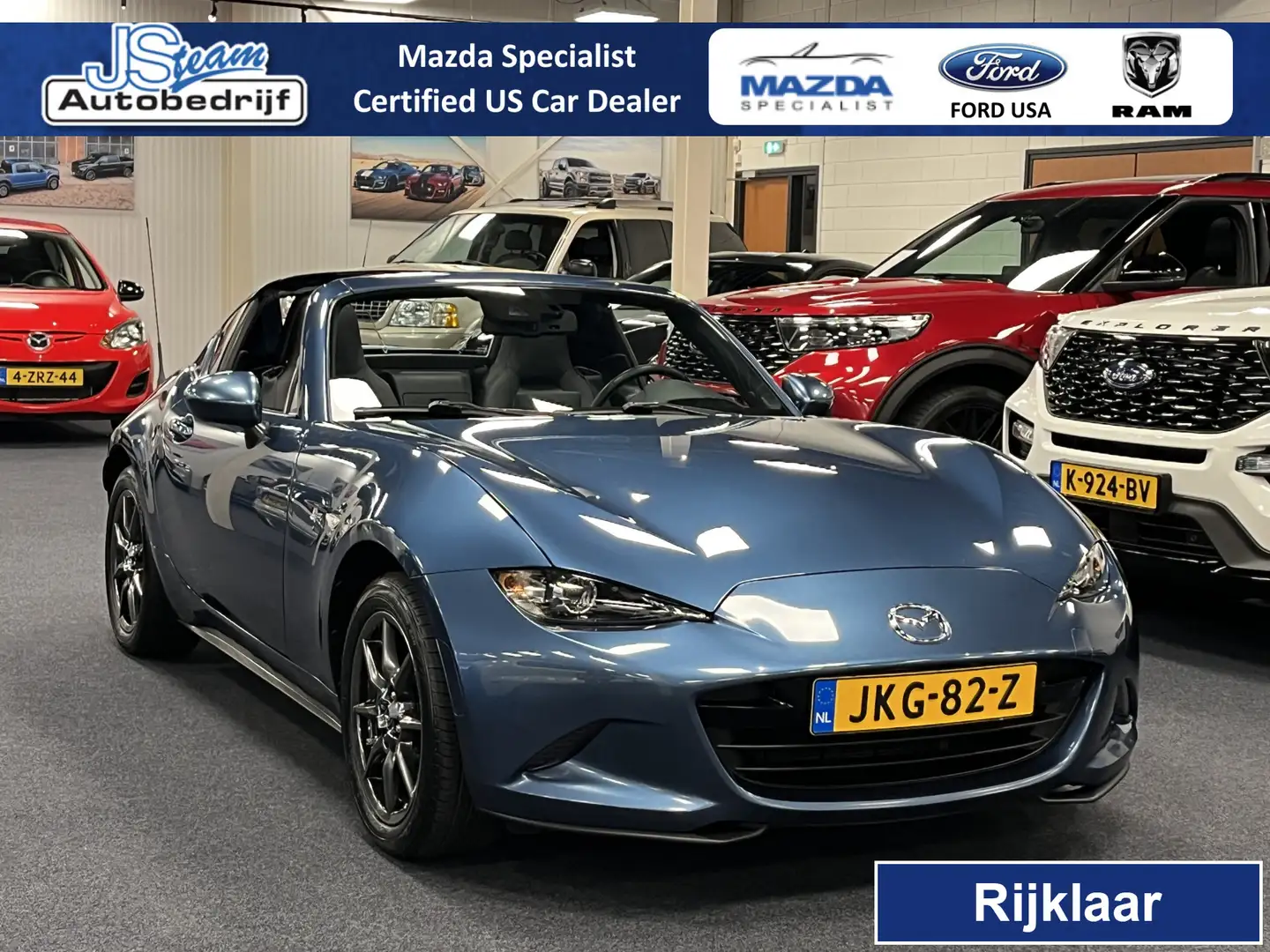 Mazda MX-5 ND RF 1.5i SkyActiv-G 132PK GT-M Leder Bose PDC Ap Bleu - 1