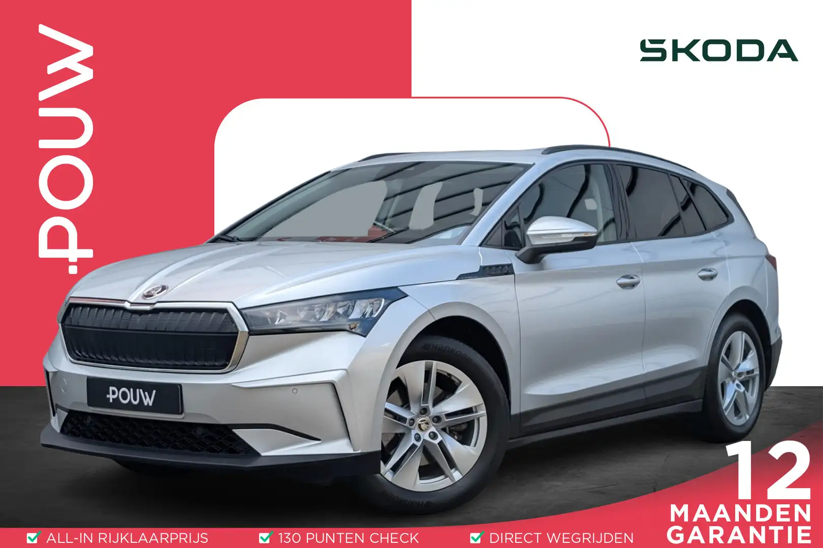 Skoda Enyaq 60 180pk | SoH 95% | Panoramadak | Trekhaak Grijs - 1
