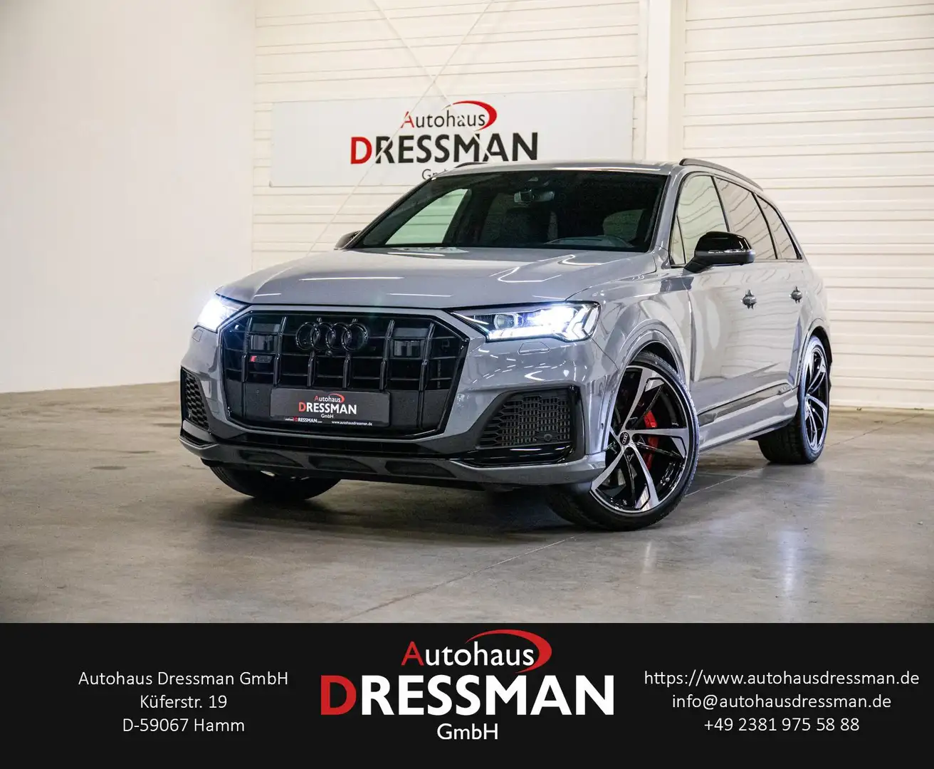 Audi SQ7 4.0 TFSI q. comp. plus LASER HuD 360° B&O-3D Gris - 1