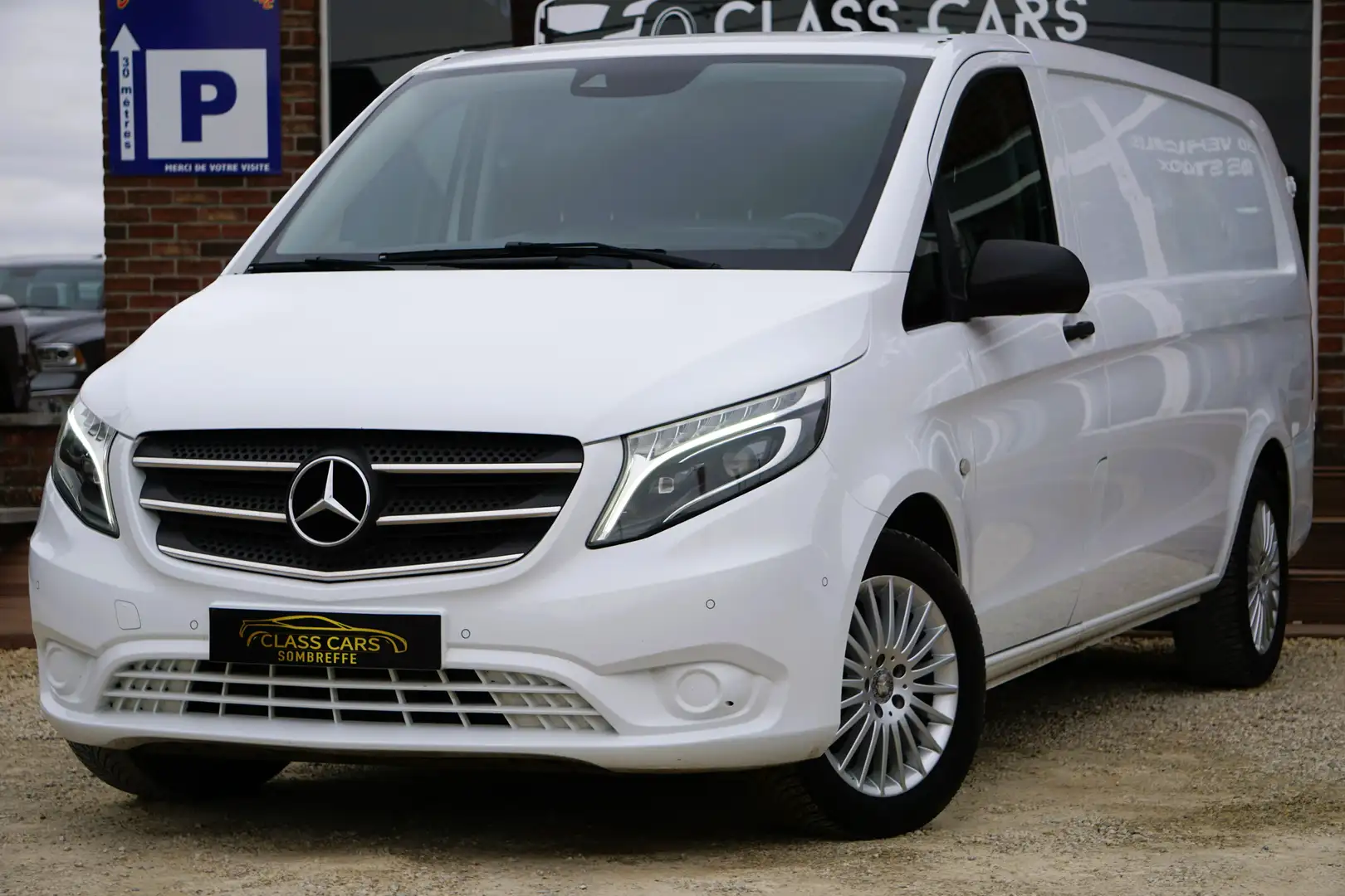 Mercedes-Benz Vito 2.2 CDI LONG-CHASSIS 3PL 1° MAIN GPS-CUIR-RADAR Wit - 1