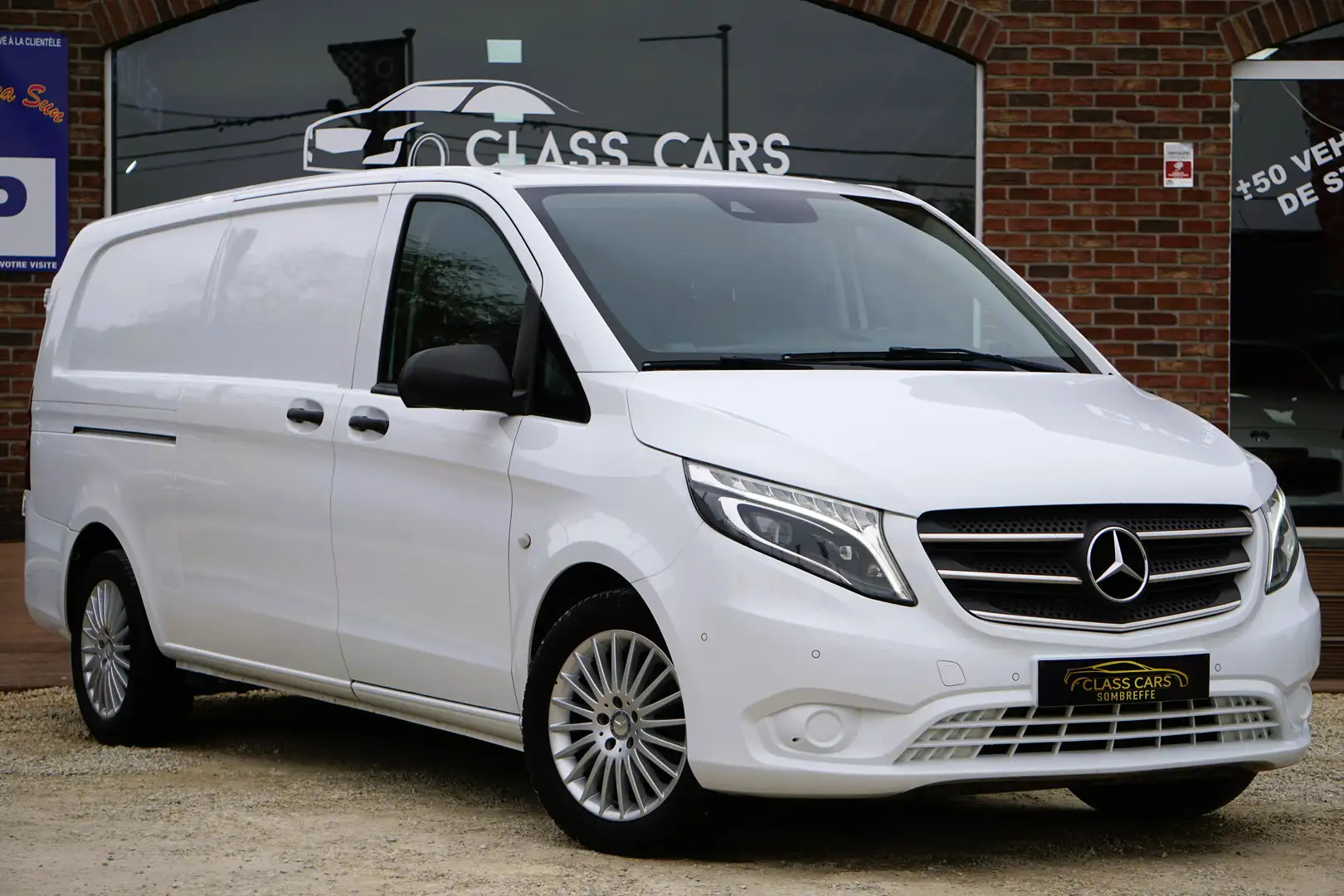 Mercedes-Benz Vito 2.2 CDI LONG-CHASSIS 3PL 1° MAIN GPS-CUIR-RADAR Wit - 2