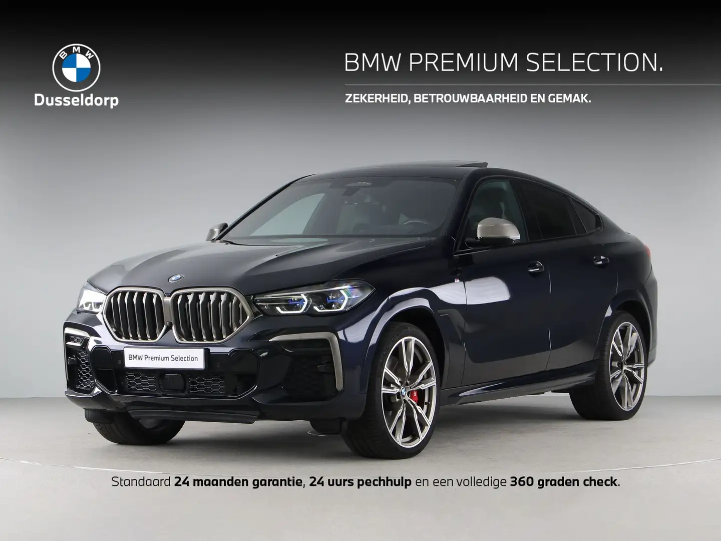 BMW X6 M50i High Executive Harman Kardon, Panorama-Glasda Blauw - 1