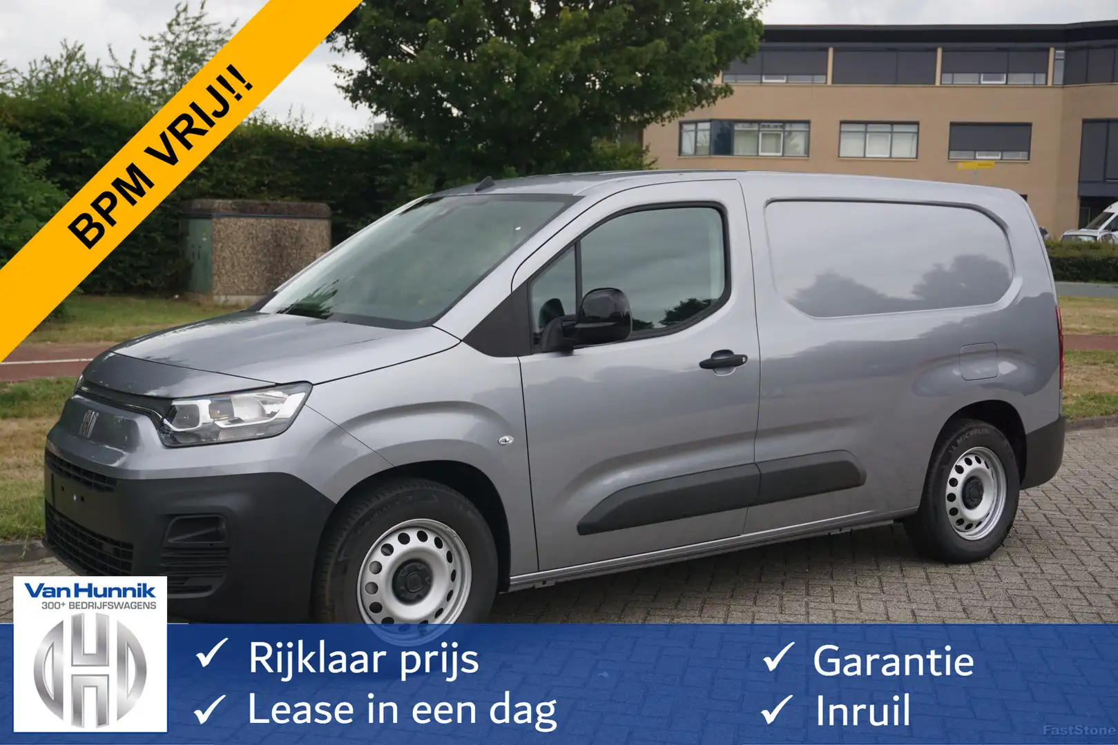 Fiat E-Doblo L2 50 kWh BPM VRIJ Climate, Navi, Camera, Cruise!! Argento - 1