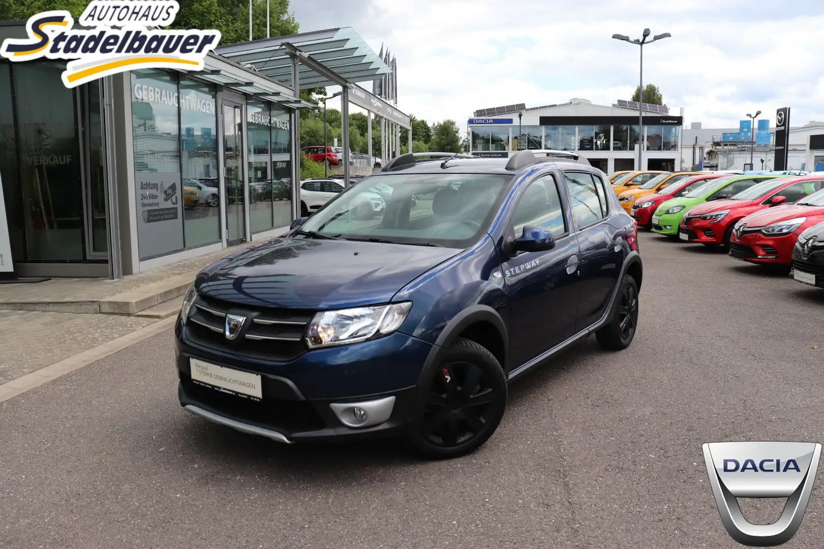 Dacia Sandero II Stepway Prestige, rundum Kratzer Blau - 1