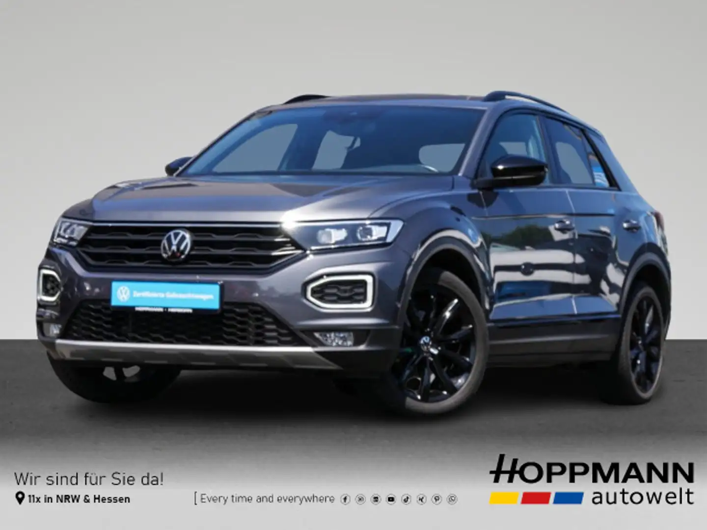 Volkswagen T-Roc 1.5 TSI Sport AHK KAMERA ACC NAVI LED Grau - 1