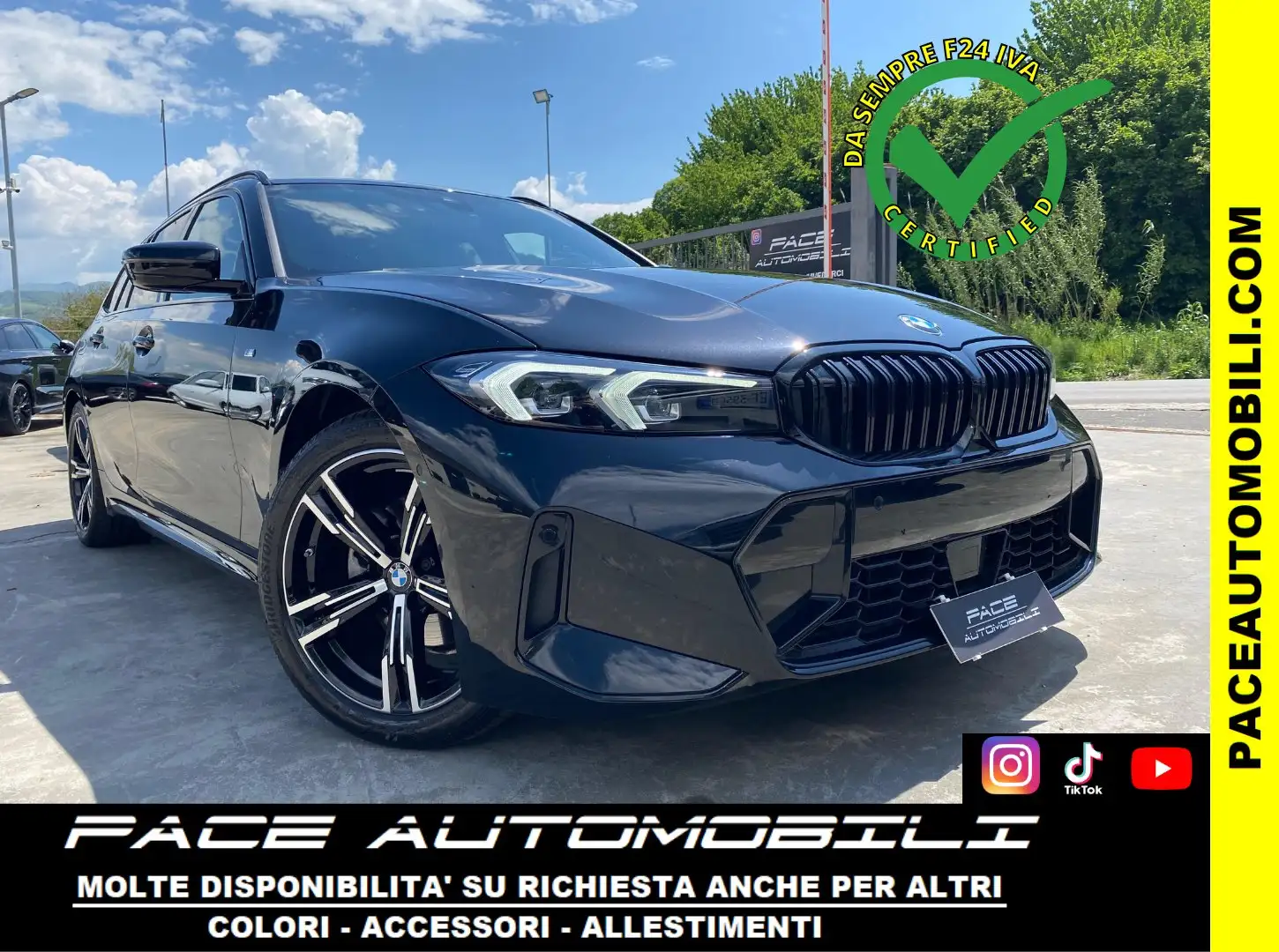 BMW 320 M SPORT MSPORT M-SPORT LED PDC KAMERA LASER PELLE Nero - 1