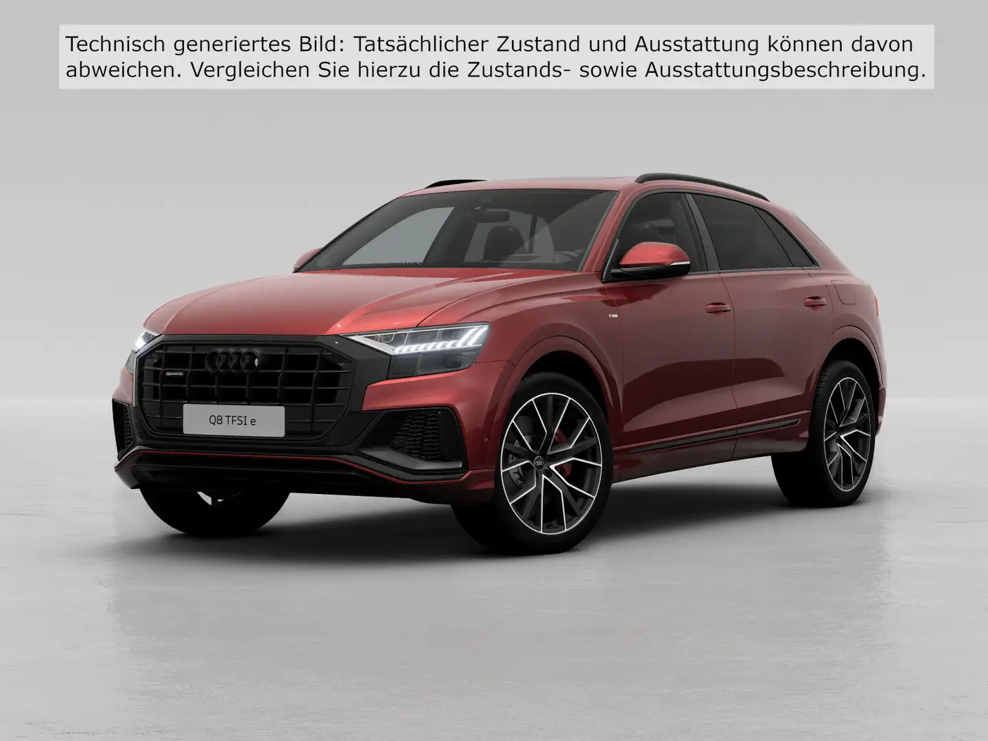 Audi Q8 55 TFSIe Q 2x S LINE LM22 PANO KAMERA RAUTE Rot - 2