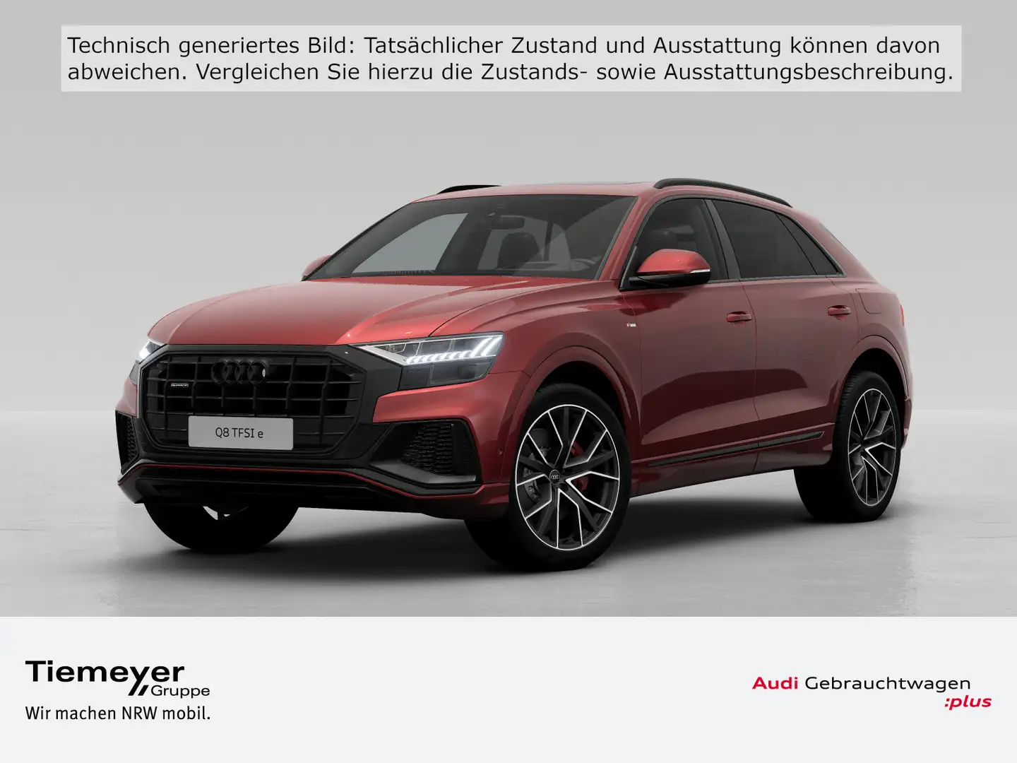 Audi Q8 55 TFSIe Q 2x S LINE LM22 PANO KAMERA RAUTE Rot - 1