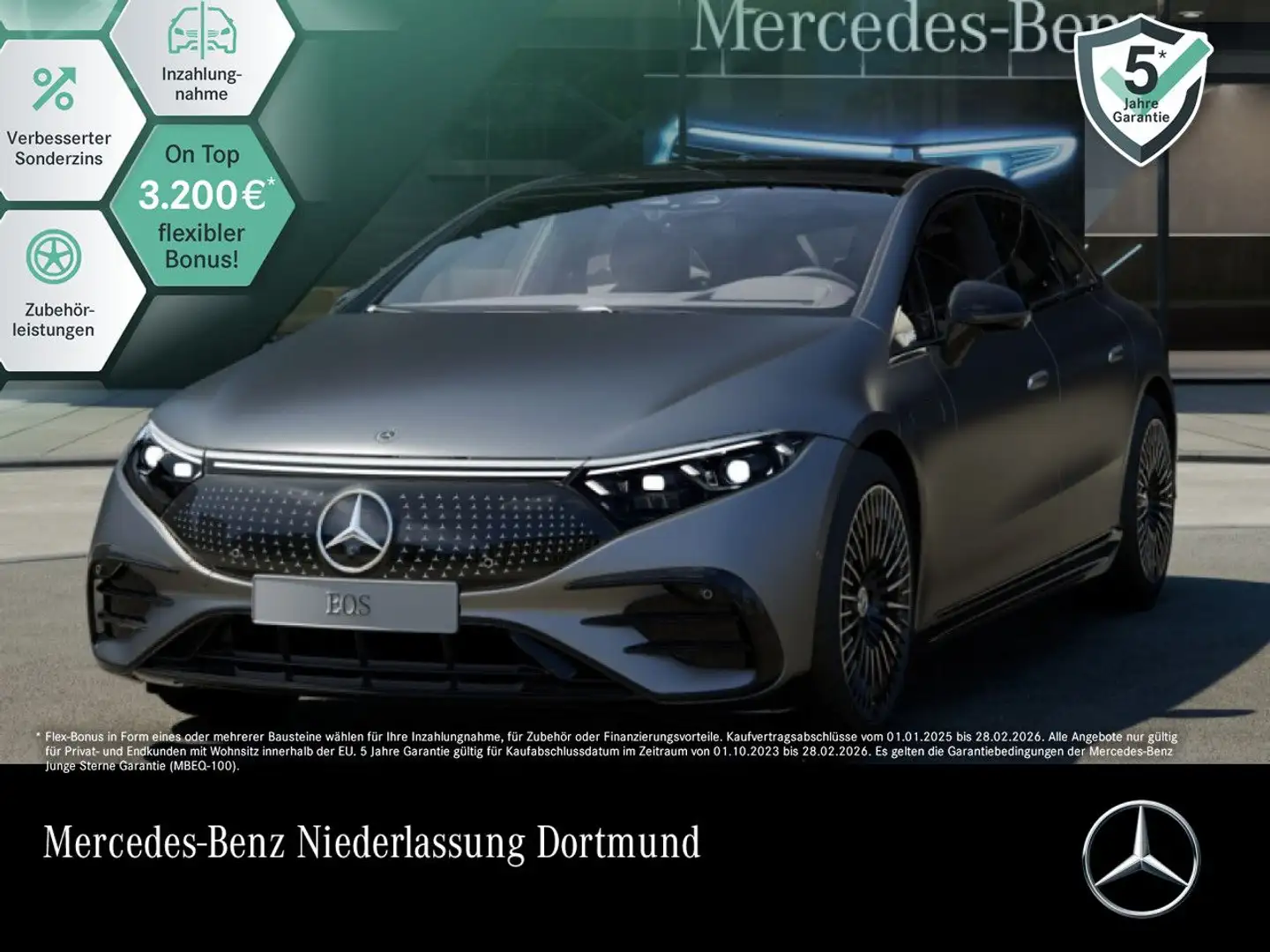 Mercedes-Benz EQS 580 4Matic AMG Fahrass Pano Burmester Distr. Grigio - 1