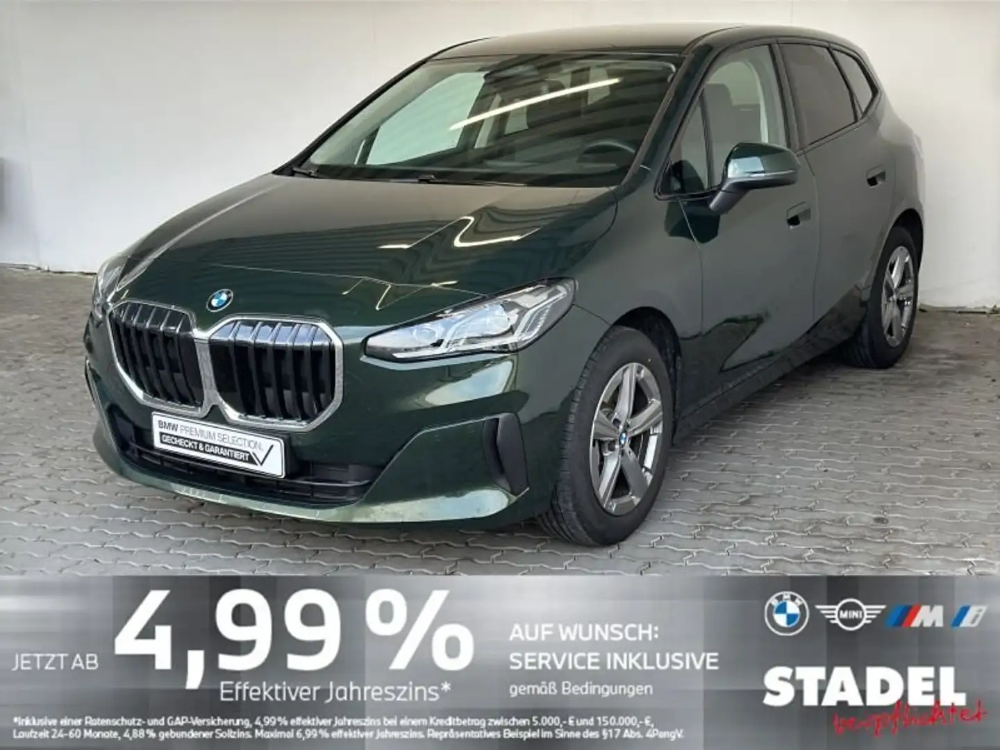 BMW 216 i Active Tourer Navi.LED.RFK.KomfZg.DriveAs+ Grün - 2