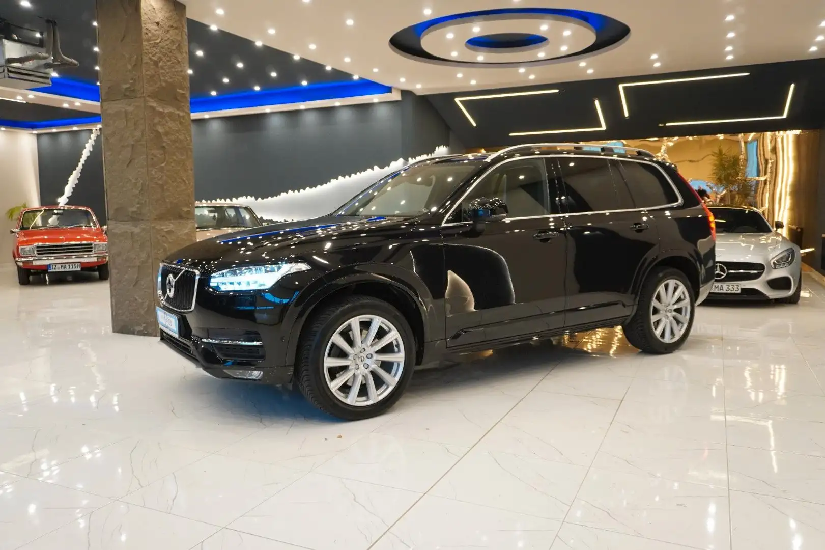 Volvo XC90 XC90 Momentum AWD/AHK+Leder+Xenon+Navi+Kam Schwarz - 2